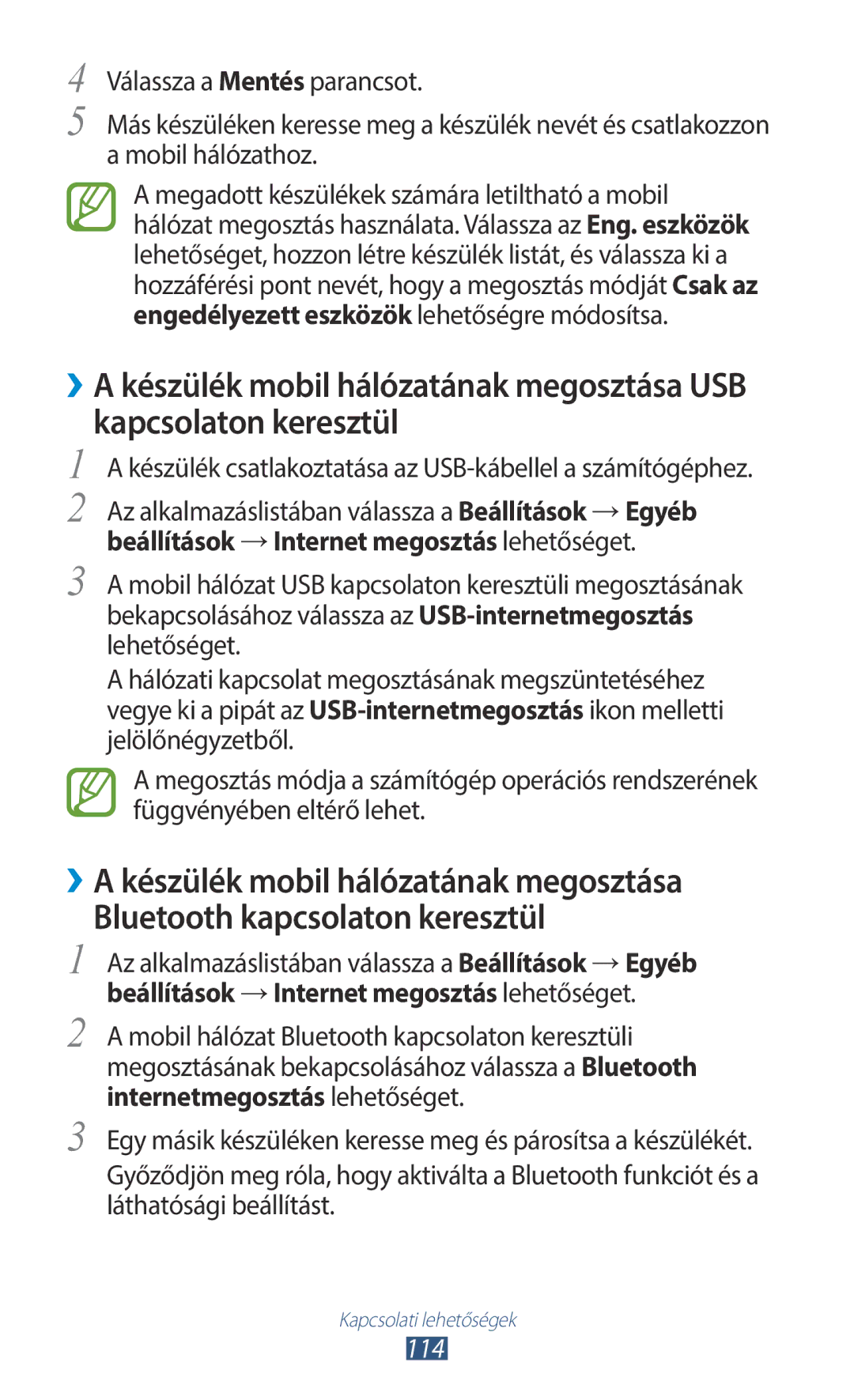 Samsung GT-S7560ZKAPAN, GT-S7560ZKAPRT, GT-S7560UWAPRT, GT-S7560ZKAXEO, GT-S7560ZKATPL, GT-S7560UWAPLS, GT-S7560UWATPL manual 114 