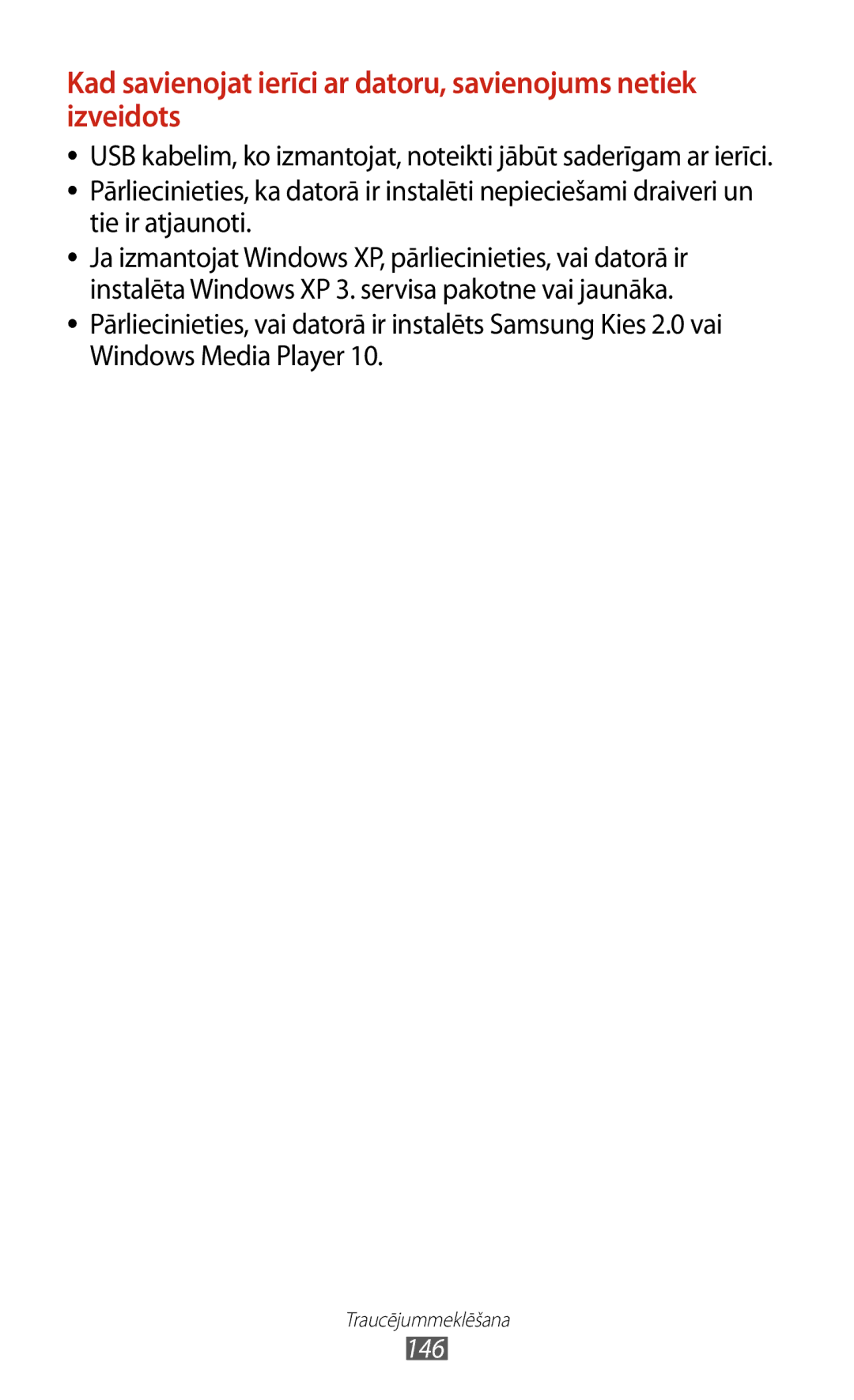 Samsung GT-S7560ZKASEB, GT-S7560UWASEB manual 146 