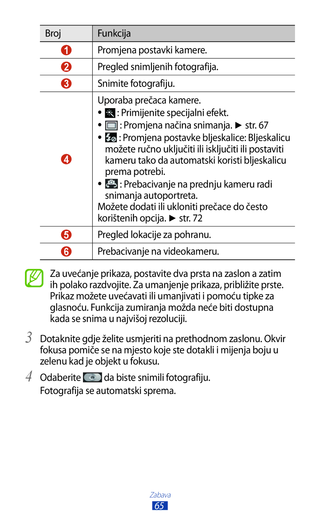 Samsung GT2S7560UWATWO, GT-S7560ZKASEE, GT-S7560ZKATWO, GT-S7560UWATWO, GT-S7560UWASEE, GT2S7560ZKATWO manual Zabava 