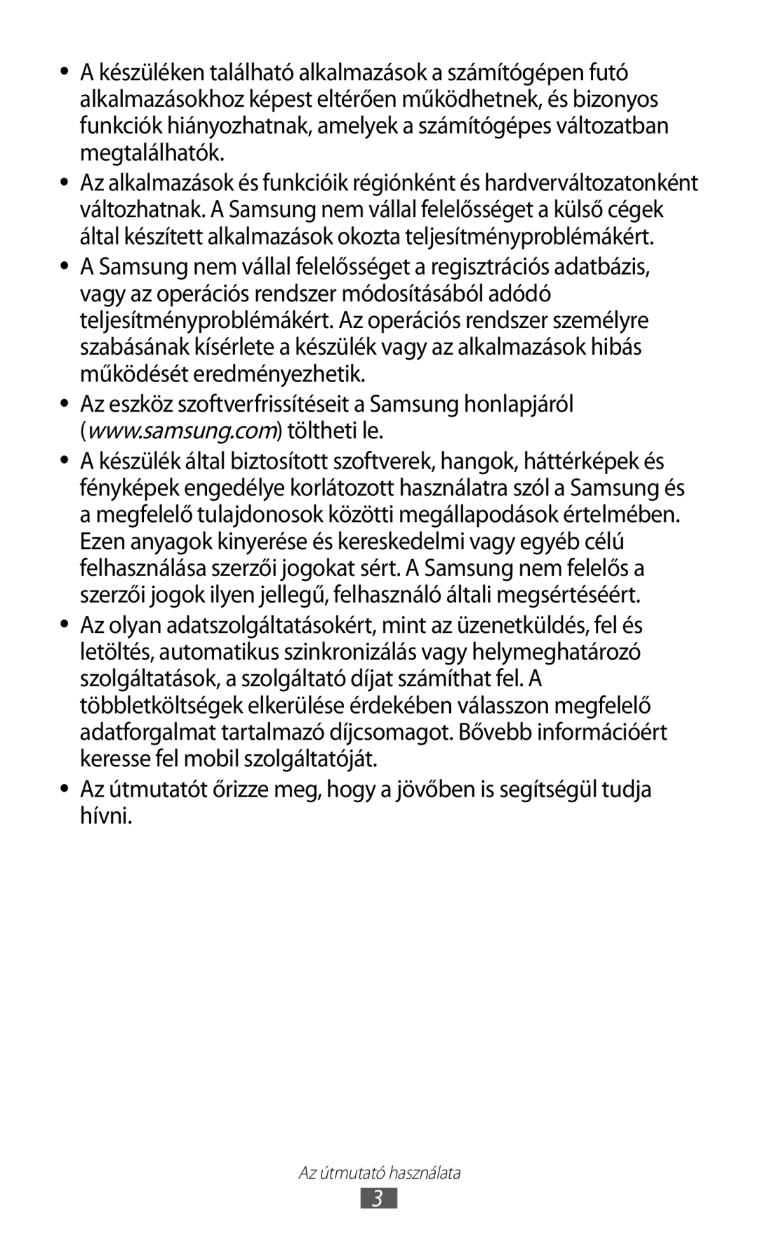 Samsung GT-S7562ZKAEUR, GT-S7562UWADBT, GT-S7562ZKADBT, GT-S7562UWAEUR, GT-S7562ZKAXEO, GT-S7562CWZCOA Az útmutató használata 