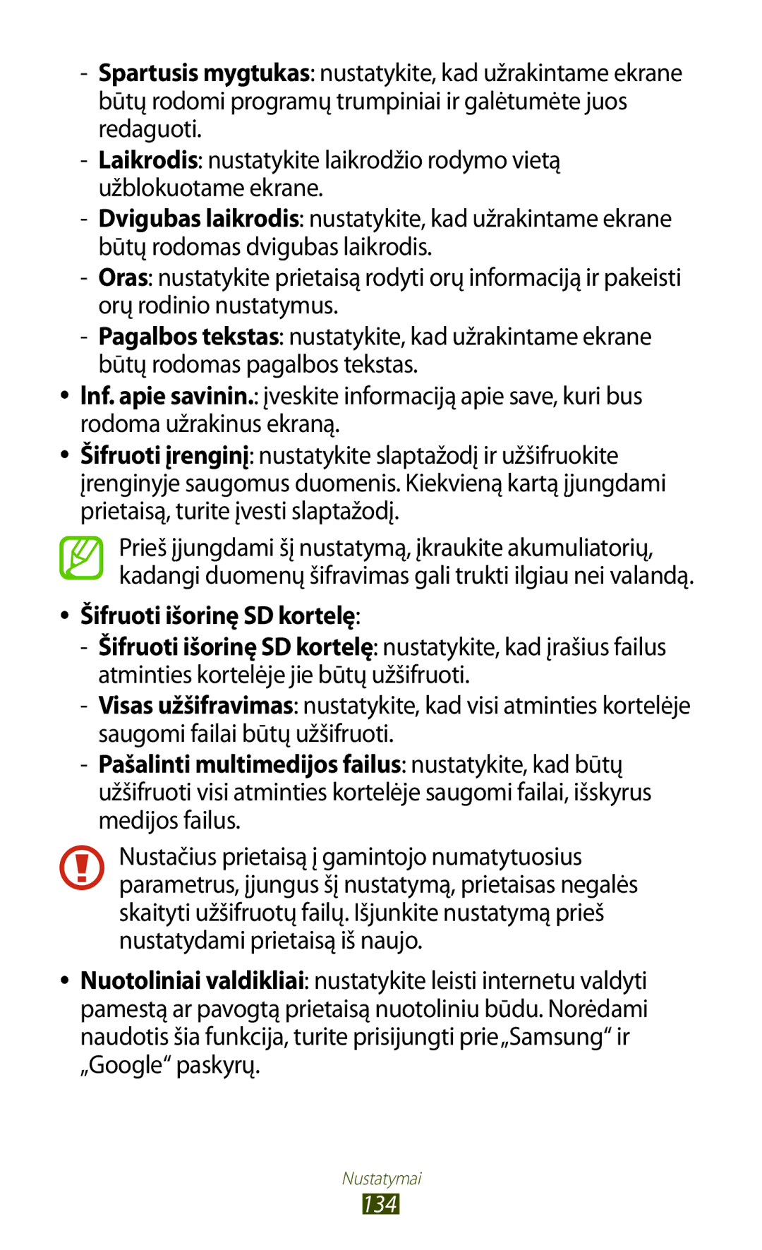 Samsung GT-S7562UWASEB, GT-S7562CWZSEB, GT-S7562ZKASEB manual 134 