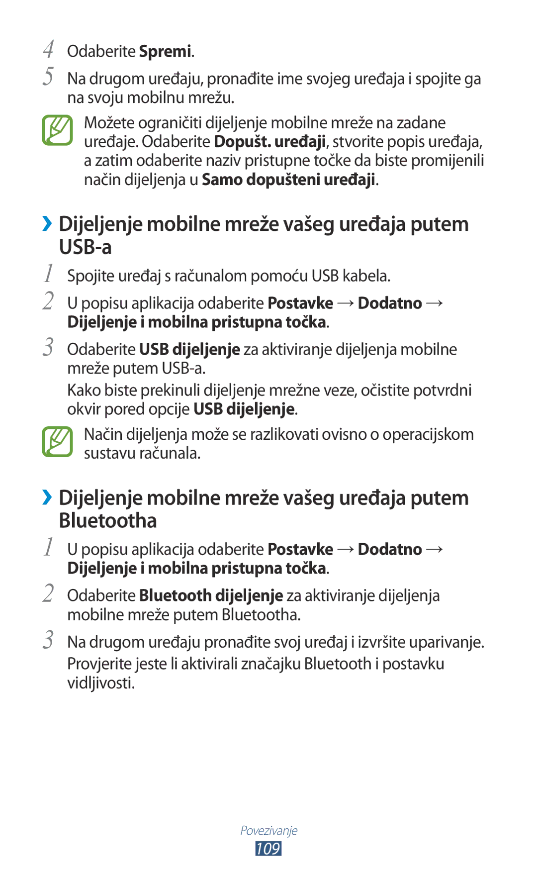 Samsung GT-S7562ZKATRA, GT-S7562UWATRA, GT-S7562ZKATSR, GT-S7562ZKAMSR, GT2S7562UWATRA, GT2S7562ZKATRA manual USB-a, Bluetootha 