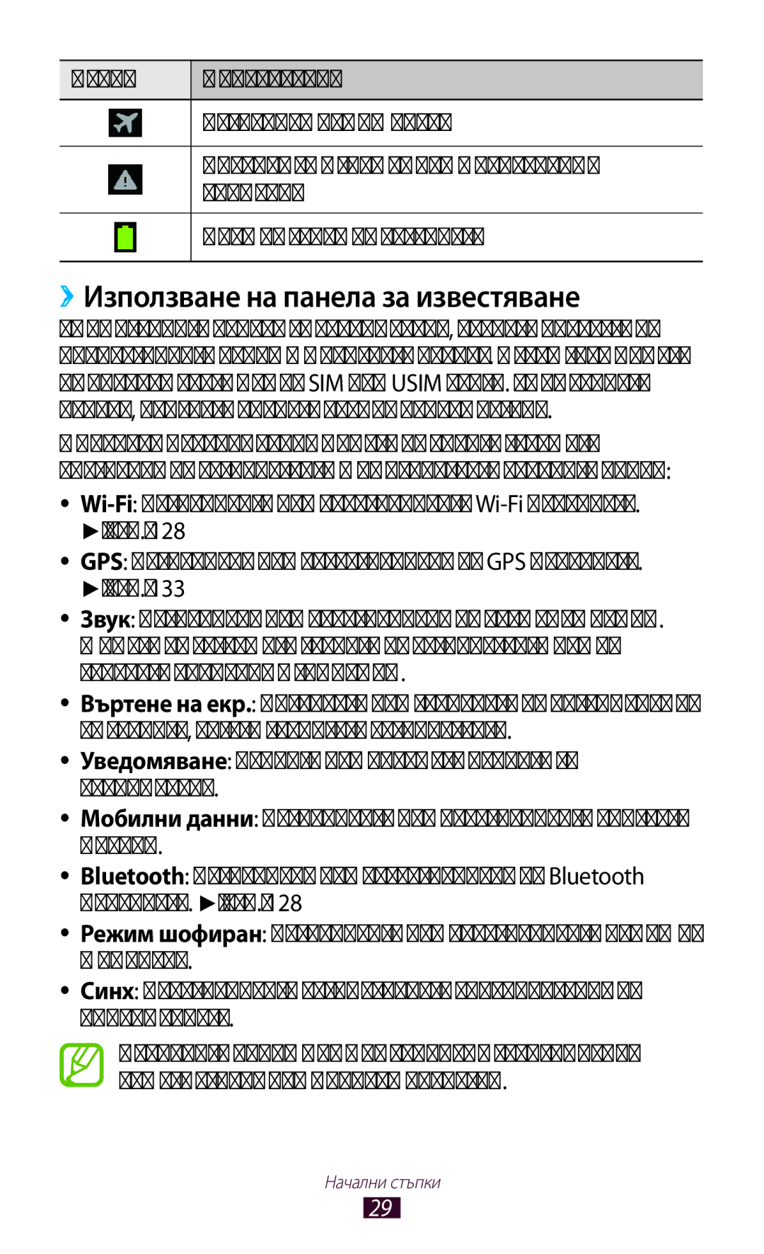 Samsung GT-S7562CWZBGL, GT-S7562UWAVVT, GT2S7562UWABGL, GT2S7562ZKABGL, GT2S7562UWAVVT ››Използване на панела за известяване 