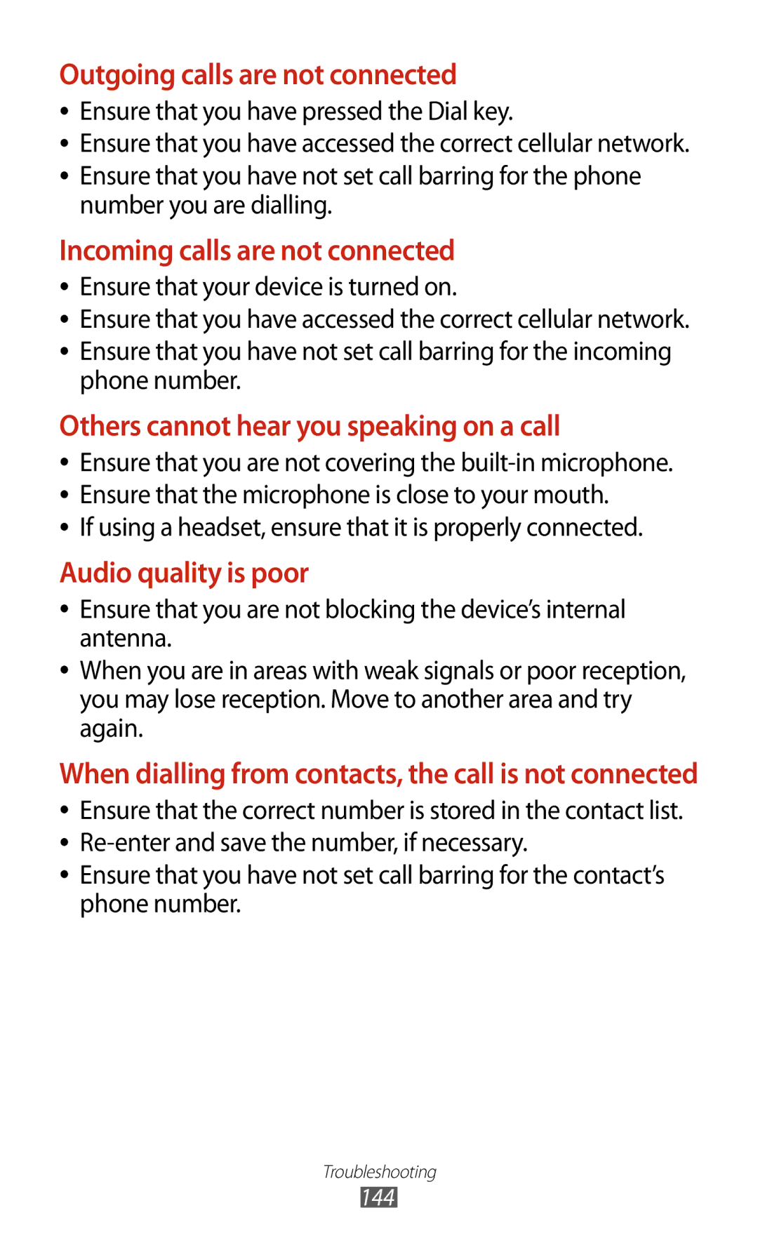 Samsung GT-S7562UWAKSA, GT-S7562ZKAJED Ensure that you have pressed the Dial key, Number you are dialling, Phone number 