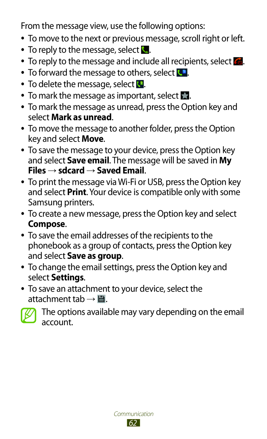 Samsung GT-S7562UWASEB, GT-S7562ZKAOPT, GT-S7562UWADBT, GT-S7562ZKATUR, GT-S7562ZKADBT, GT-S7562WSADBT manual Communication 