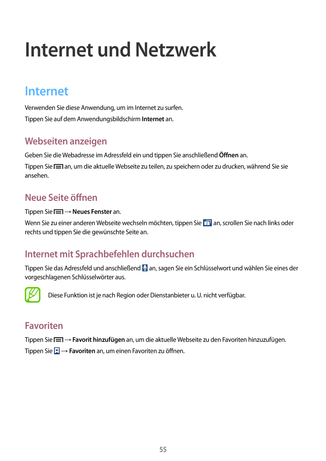 Samsung GT-S7582UWAEUR, GT-S7582ZKATPH, GT-S7582ZKAOPT, GT2S7582ZKADBT, GT-S7582UWADBT, GT-S7582UWATPH Internet und Netzwerk 