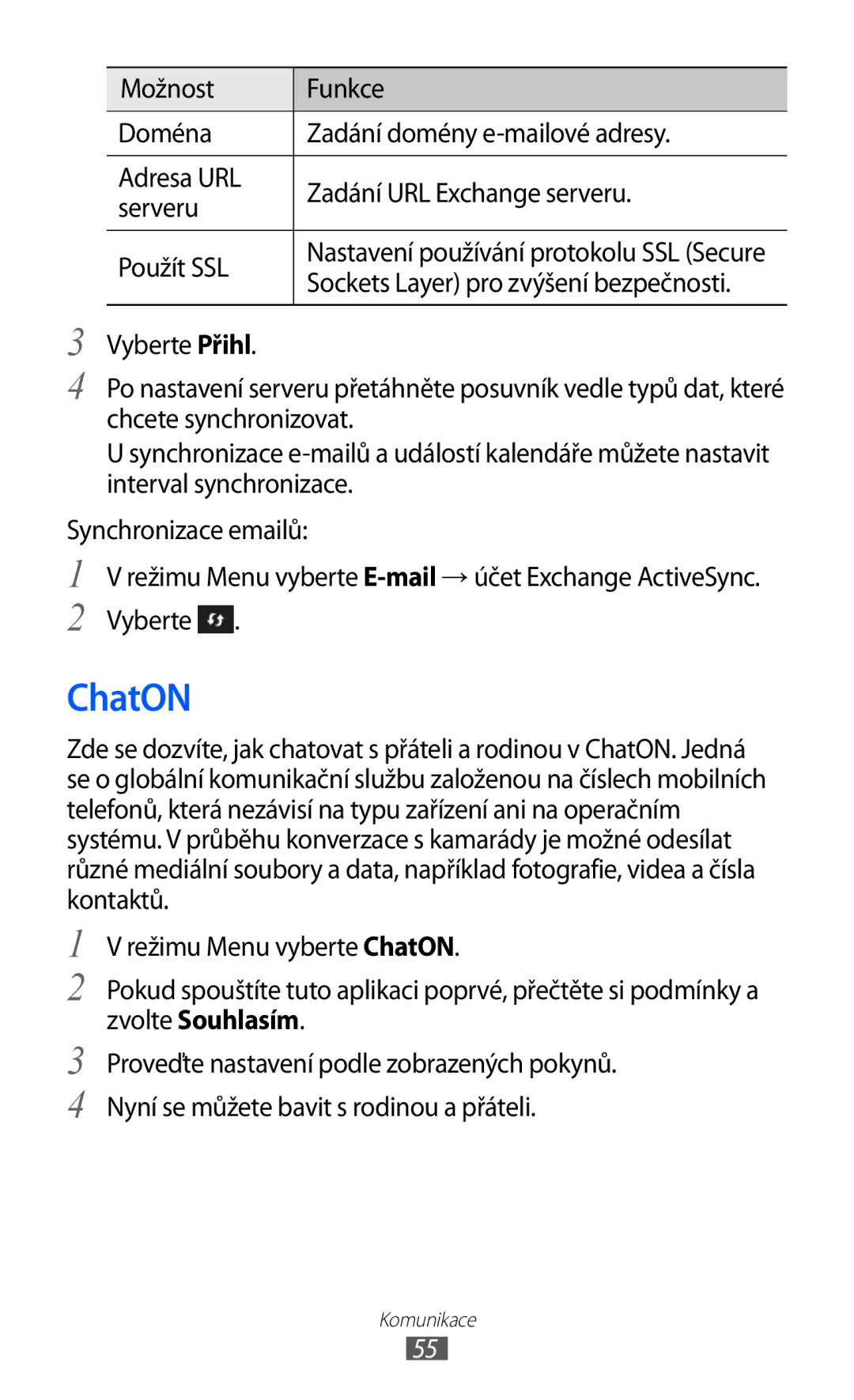 Samsung GT-S8500BAAIDE, GT-S8500BAATMZ, GT-S8500BAAXEZ, GT-S8500BAAVDC, GT-S8500BAAO2C, GT-S8500BAAIRD manual ChatON 