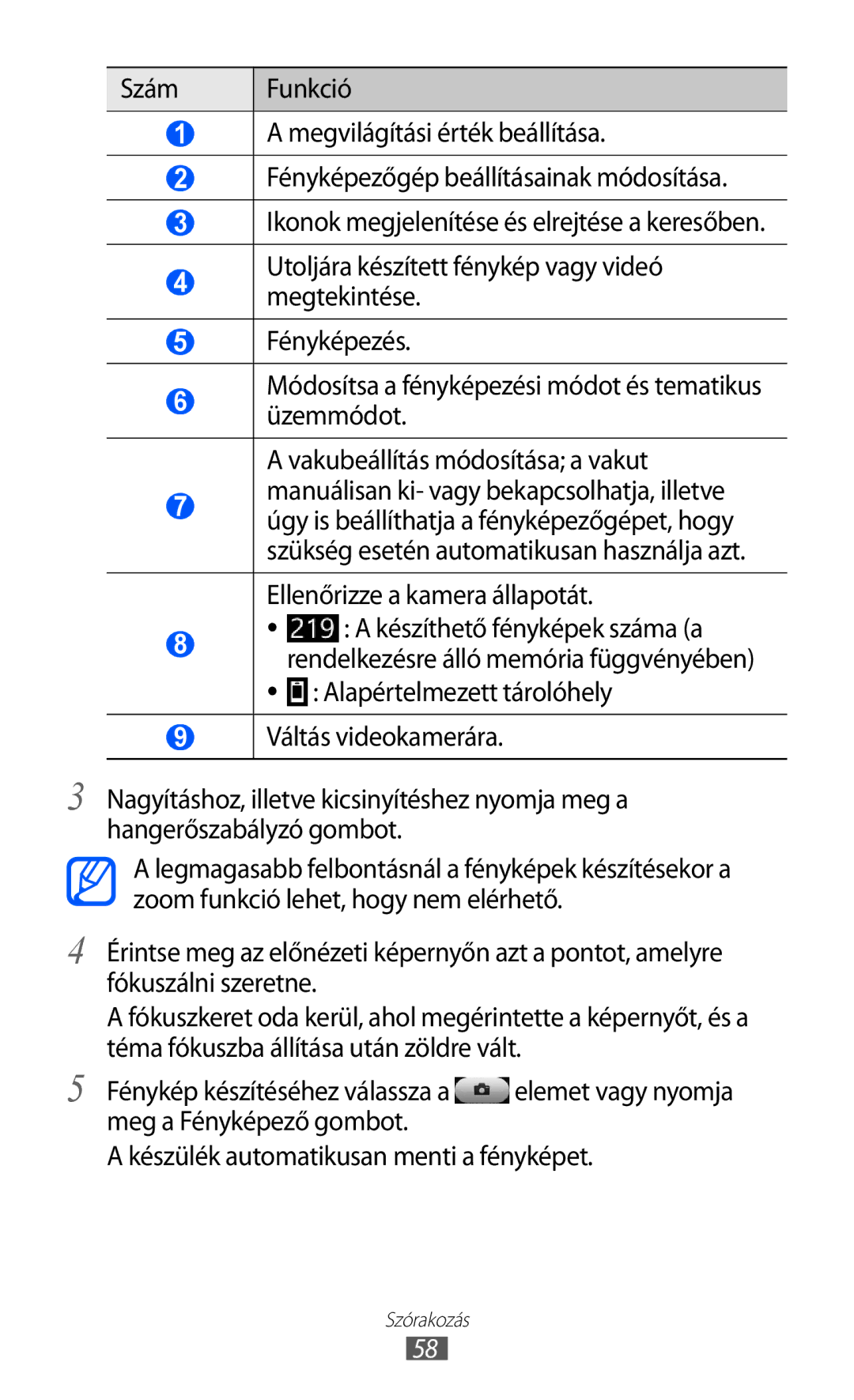 Samsung GT-S8500GAAXEH, GT-S8500HKAXEO, GT-S8500HKAOMN, GT-S8500HKAITV, GT-S8500HKAHUI, GT-S8500BAACOA manual Szórakozás 