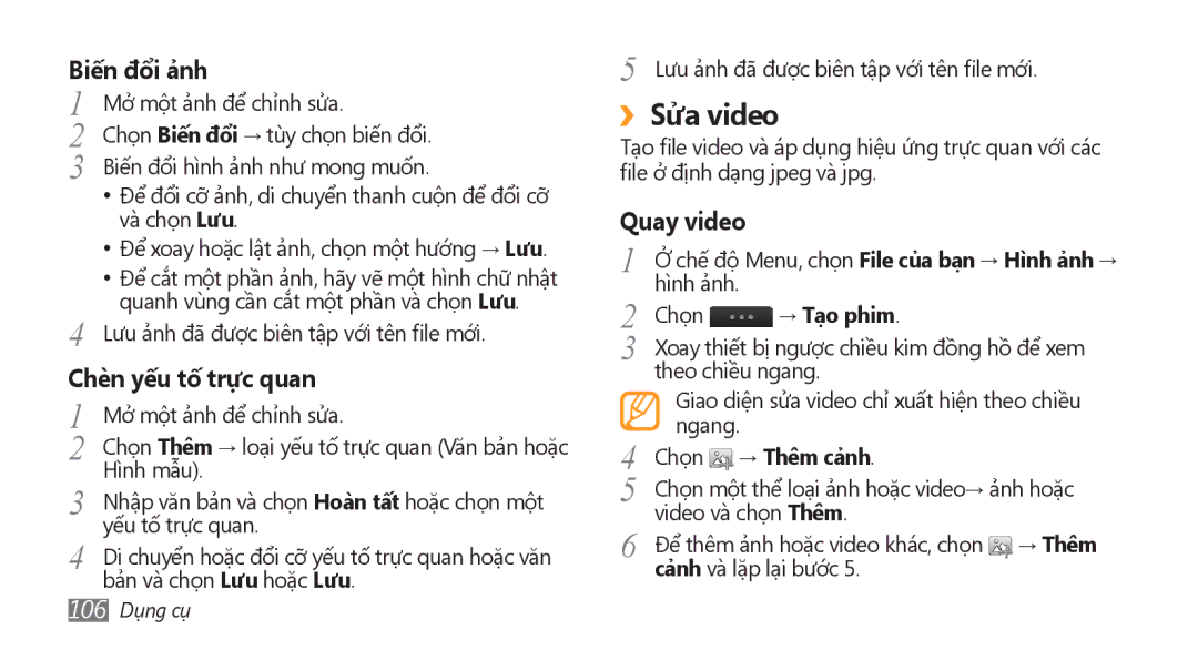 Samsung GT-S8500LRAXEV, GT-S8500HKAXEV, GT-S8500ISAXEV, GT-S8500HKAXXV, GT-S8500BAAXEV ››Sửa video, → Tạo phim, → Thêm cảnh 