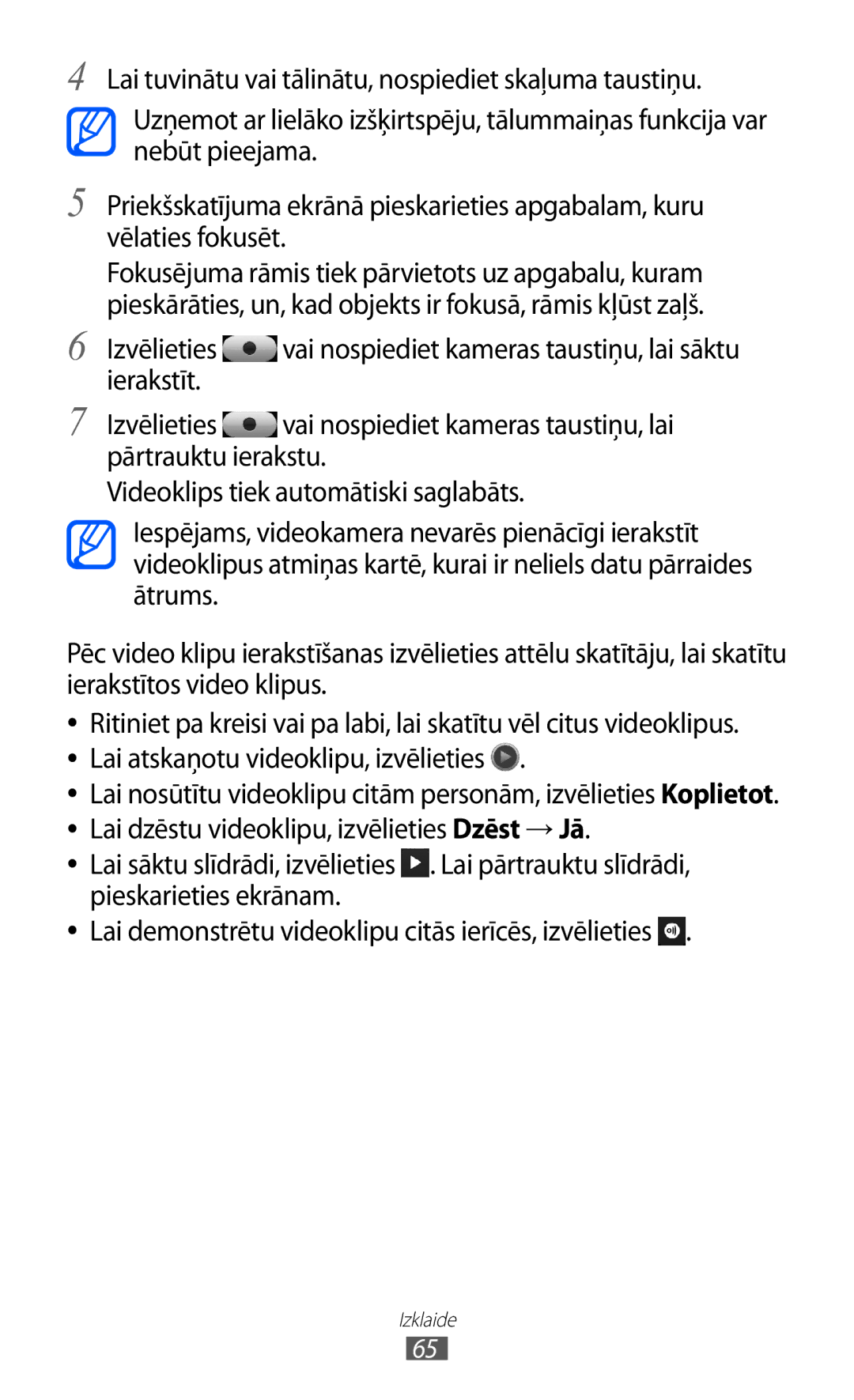 Samsung GT-S8530BAASEB manual Izklaide 