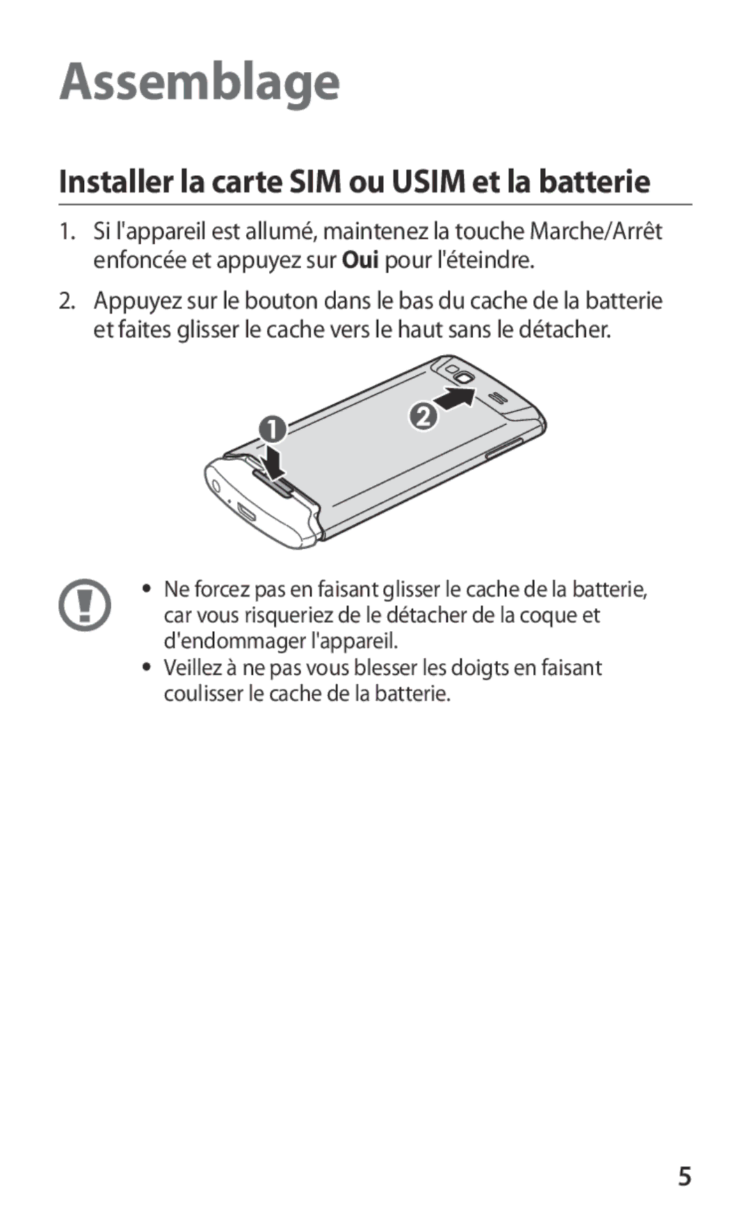 Samsung GT-S8600HKAMTL manual Assemblage 