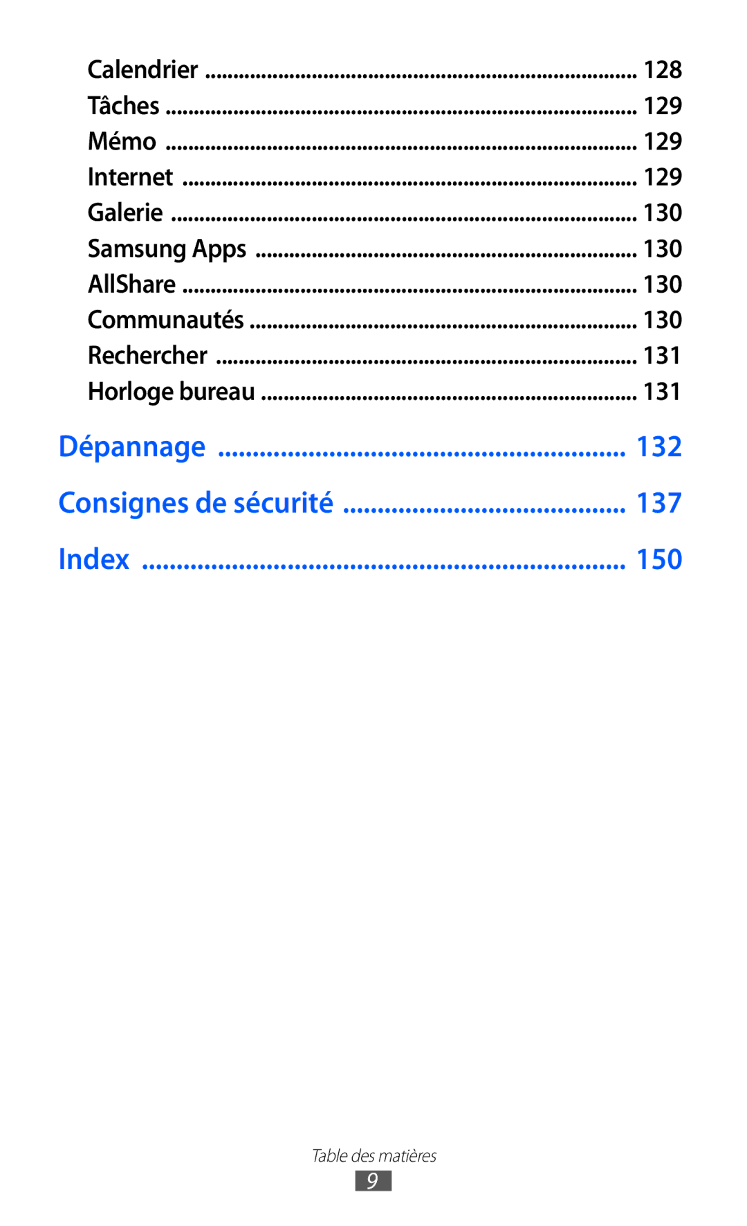 Samsung GT-S8600HKAMTL manual 129, 130, 131 