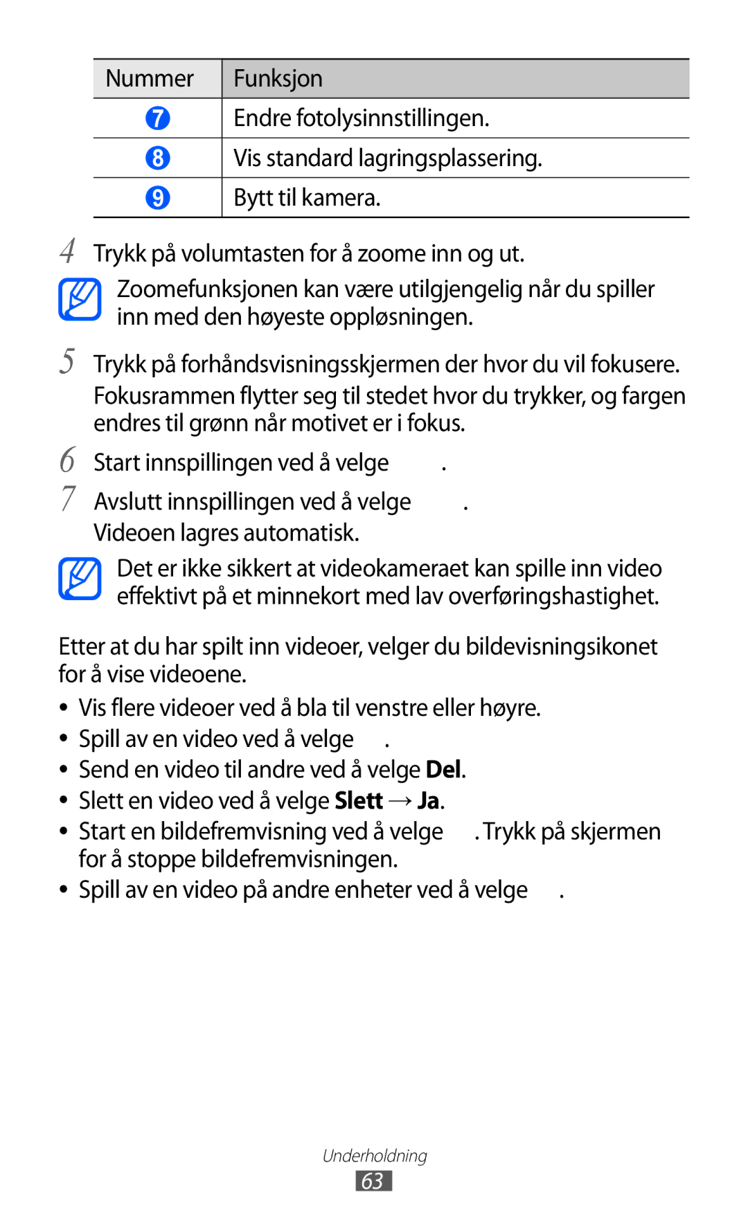 Samsung GT-S8600HKANEE manual Trykk på forhåndsvisningsskjermen der hvor du vil fokusere 