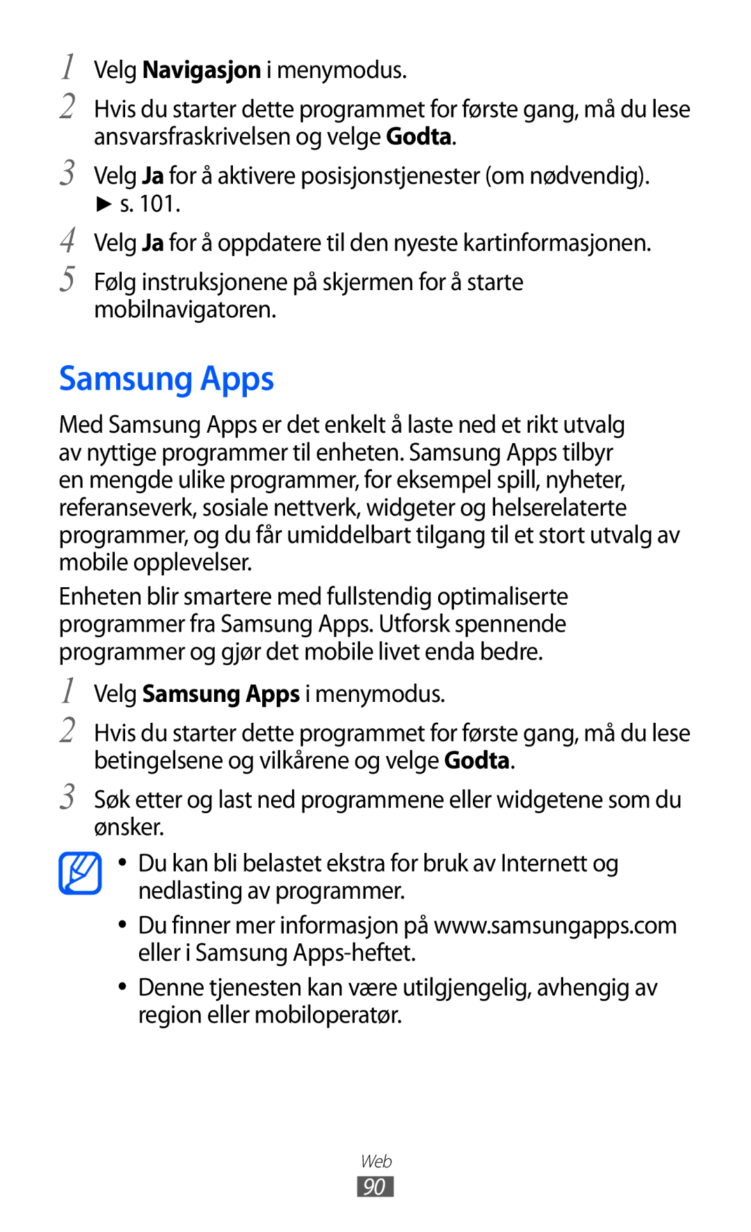 Samsung GT-S8600HKANEE manual Samsung Apps 