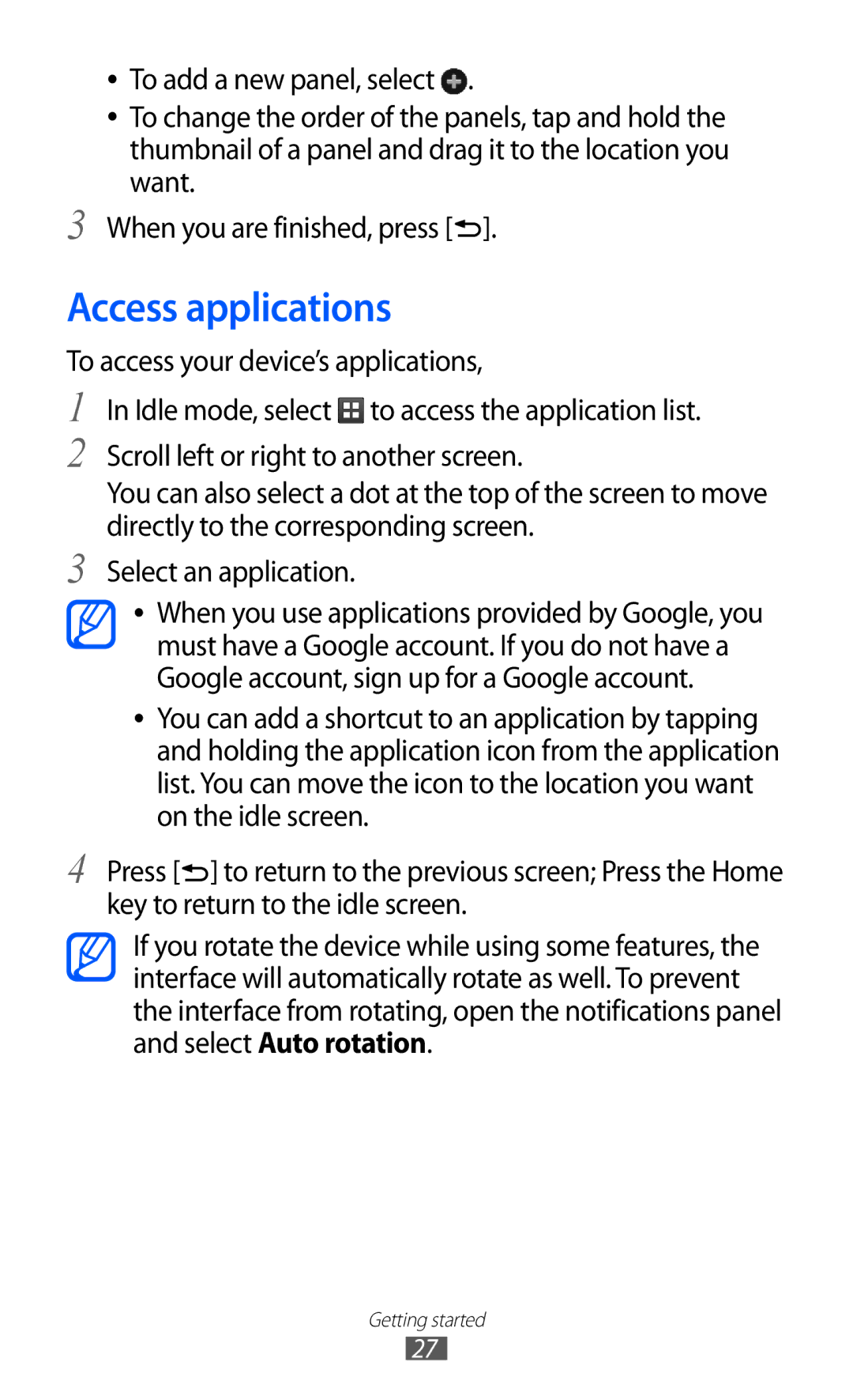 Samsung GT-S5369MAAOMN, GT2S5369MAAVDR, GT-S5369MASCYV, GT-S5369MAAVDR, GT-S5369MAAVGF, GT-S5369UWAFTM Access applications 