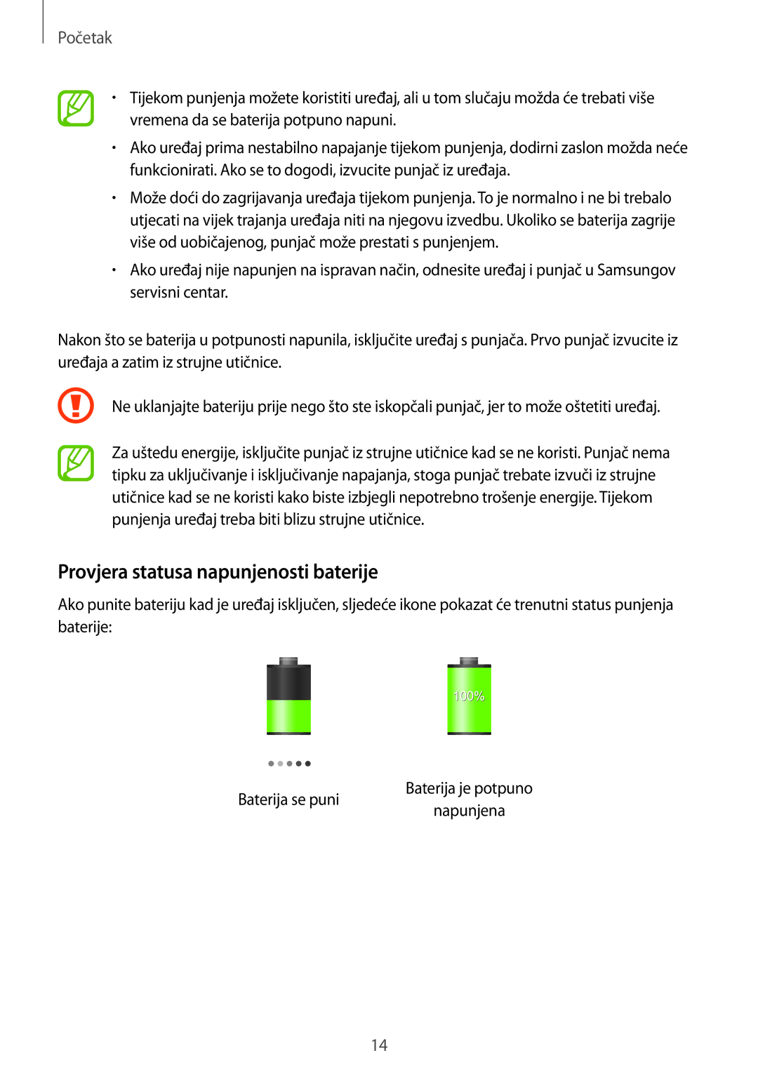 Samsung GT-S6810PWNCRO, GT2S6810PWNCRO, GT-S6810MBNSEE, GT-S6810MBNCRO, GT2S6810MBNCRO Provjera statusa napunjenosti baterije 