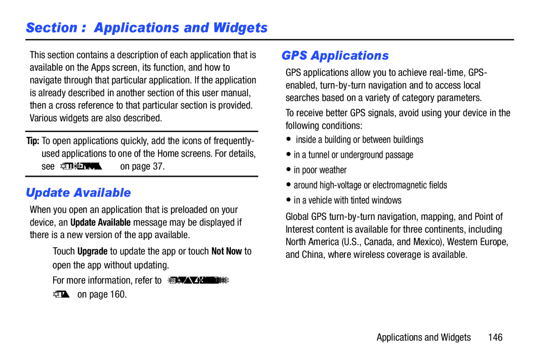 Samsung 10 1 Deep Gray, GTN8013EAVXAR, GT-N8013EAVXAR Applications and Widgets, Update Available, GPS Applications, 146 