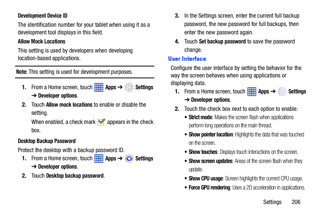 Samsung 10 1 Deep Gray, GTN8013EAVXAR, GT-N8013EAVXAR, 10 1 White user manual User Interface 