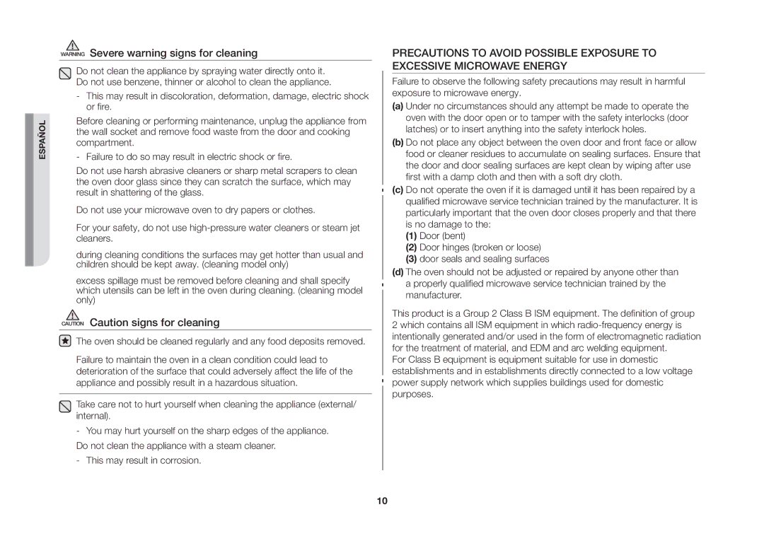 Samsung GW71B/XEC manual Español 