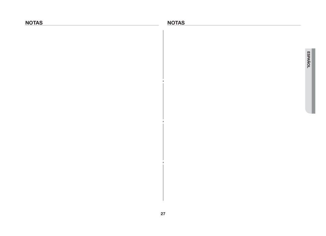 Samsung GW71B/XEC manual Notas 