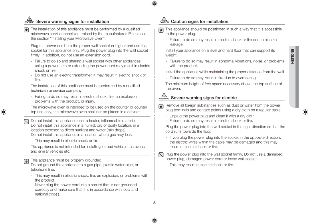 Samsung GW71C/XEH, GW71C/BOL, GW71C-S/XEH manual English 