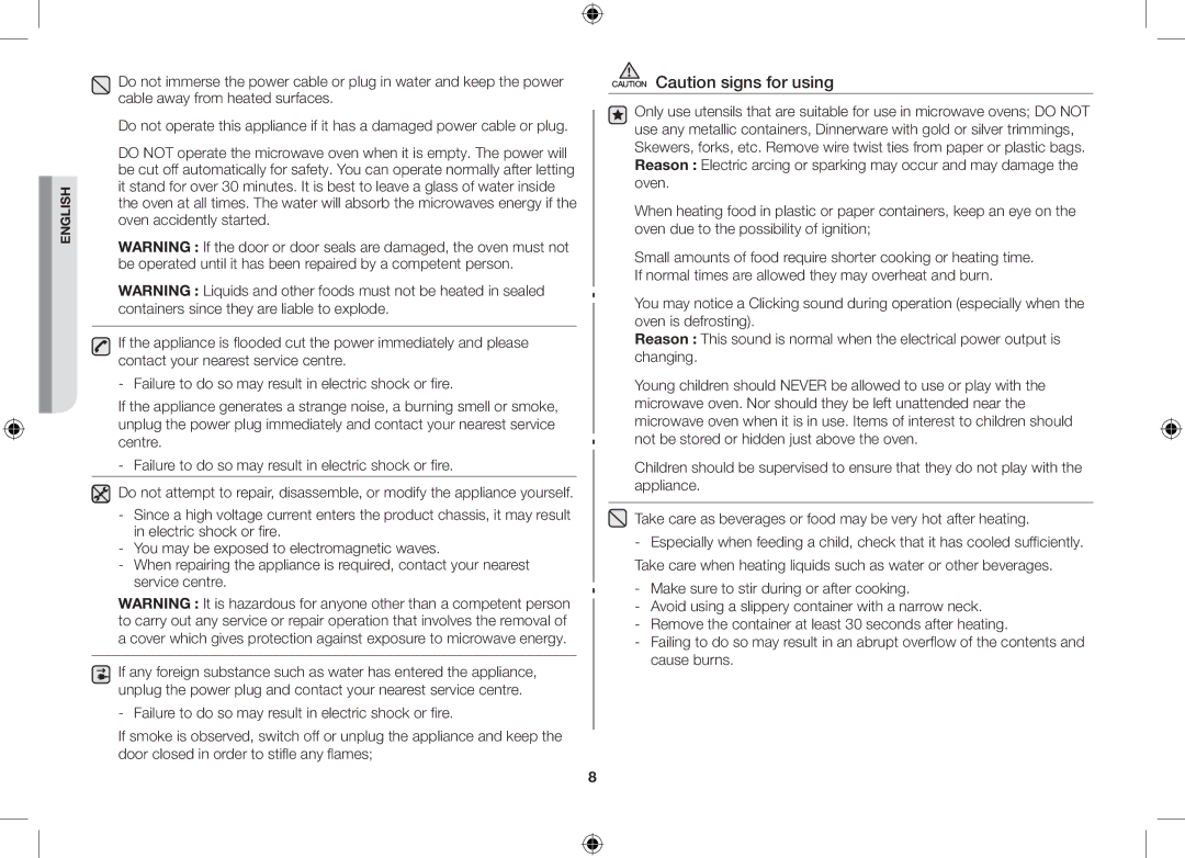 Samsung GW71C/XEH, GW71C/BOL, GW71C-S/XEH manual English 