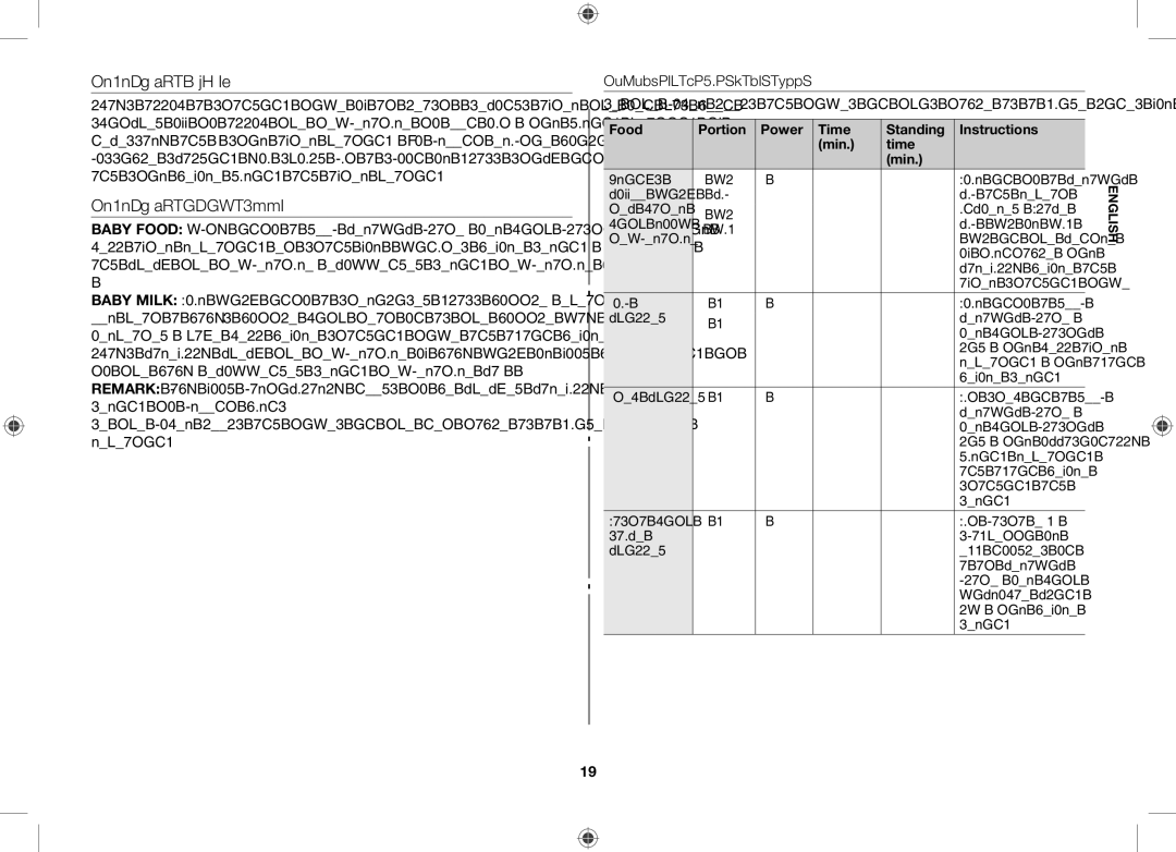 Samsung GW71C/BOL, GW71C/XEH, GW71C-S/XEH manual Reheating Liquids, Reheating Baby Food 