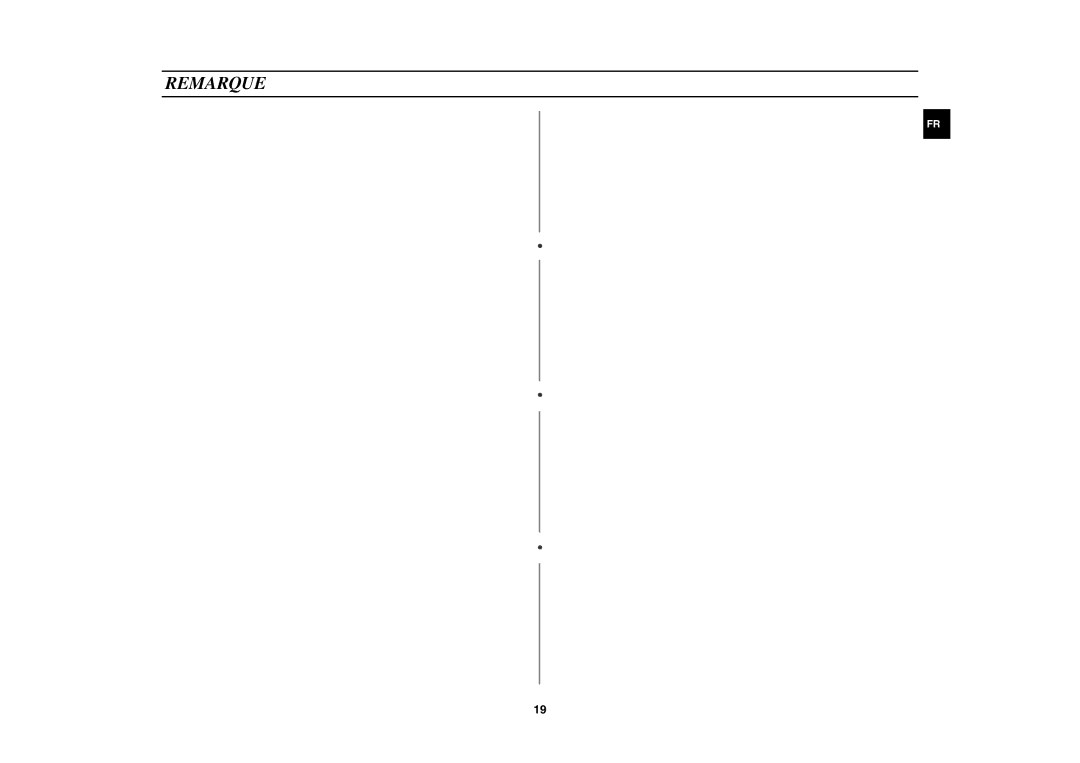 Samsung GW71E-B/XEF manual Remarque 