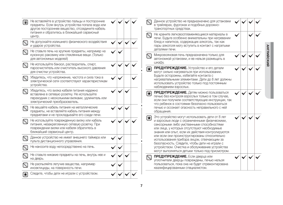 Samsung GW733KR-X/BWT manual Это устройство могут использовать дети от 8 лет 