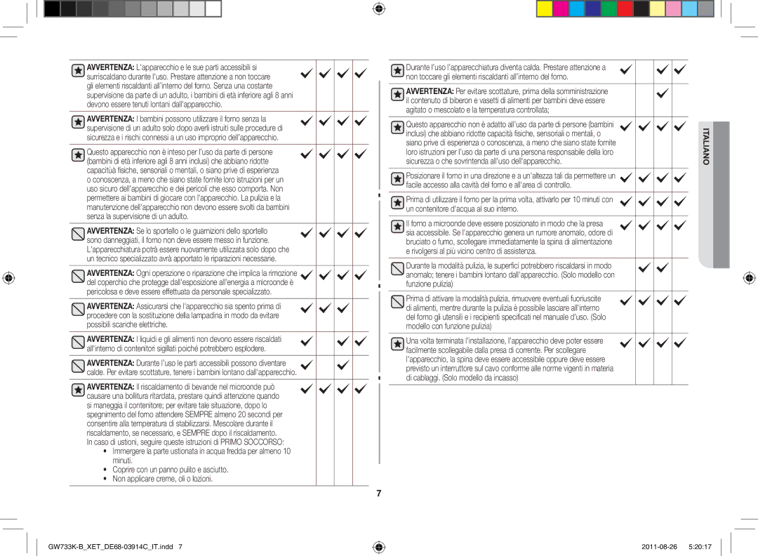 Samsung GW733K-B/XET, GW733K/XET manual Mentali, o 