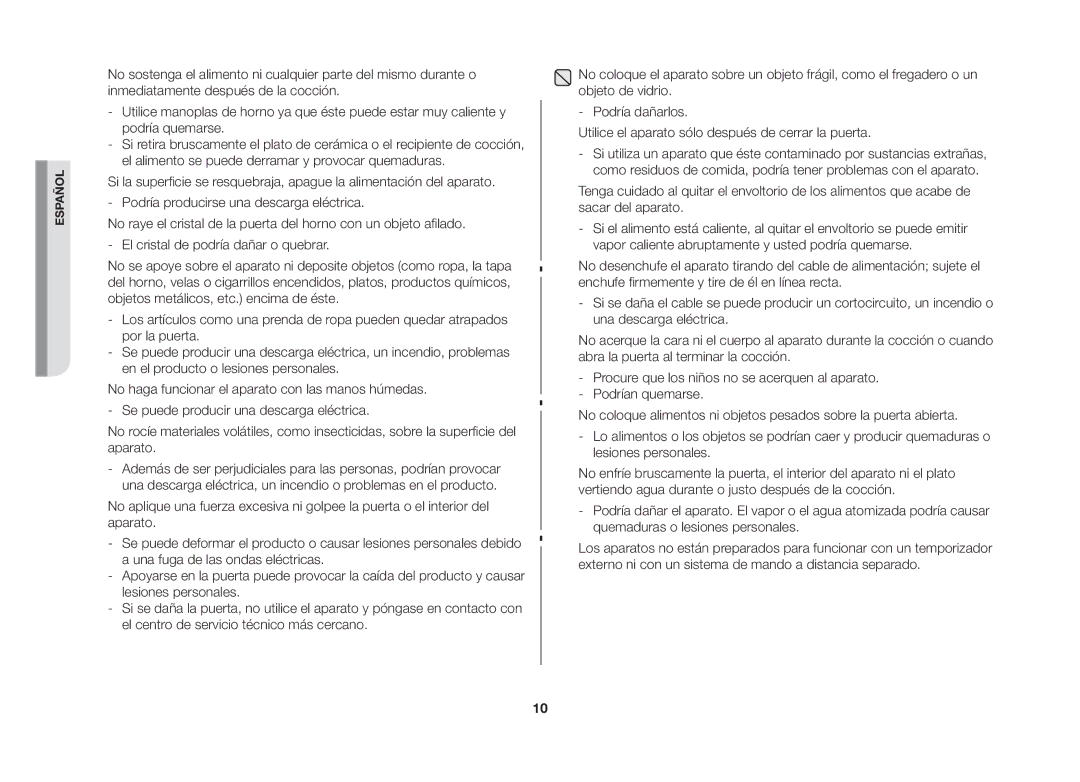 Samsung GW73B/XEC manual Español 