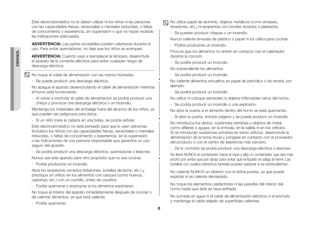 Samsung GW73B/XEC manual Español 