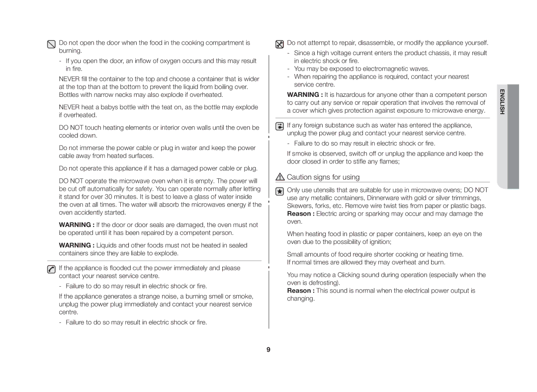 Samsung GW76N-BP/GEN manual English 