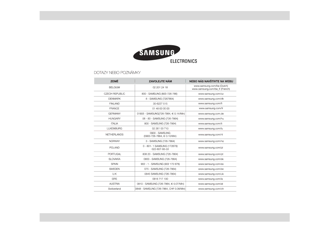 Samsung GW76N-SP/XEH manual 