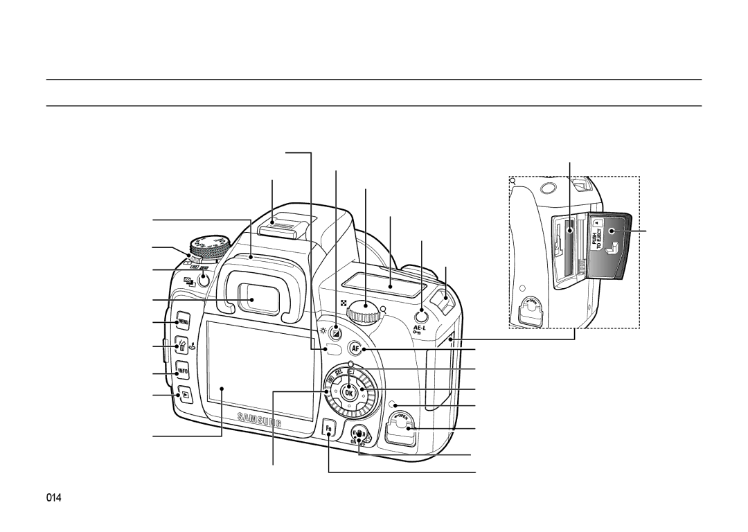 Samsung GX-20 manual Rear, 014 