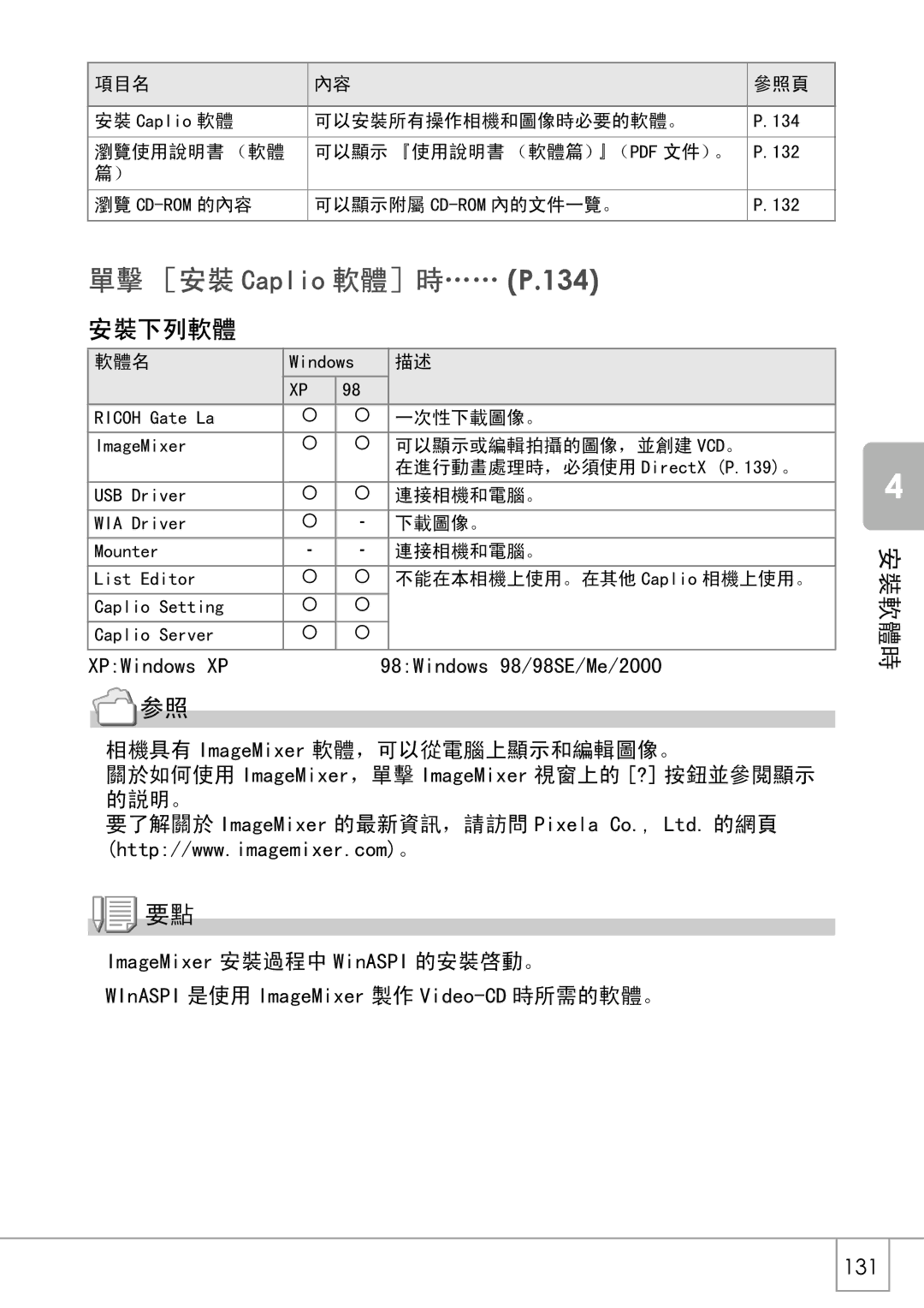 Samsung GX8 manual 134 