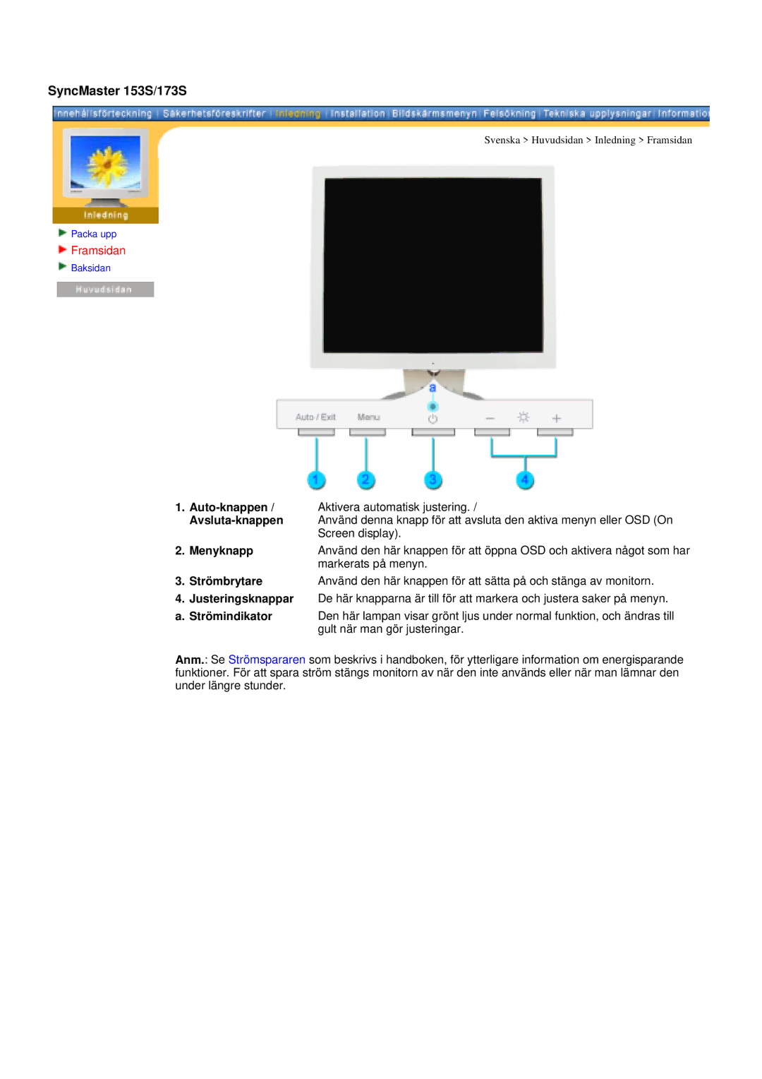 Samsung GY15CSSS/EDC, GY15VSSS/EDC, GY17CSSS/EDC, GY19VSSS/EDC manual SyncMaster 153S/173S 