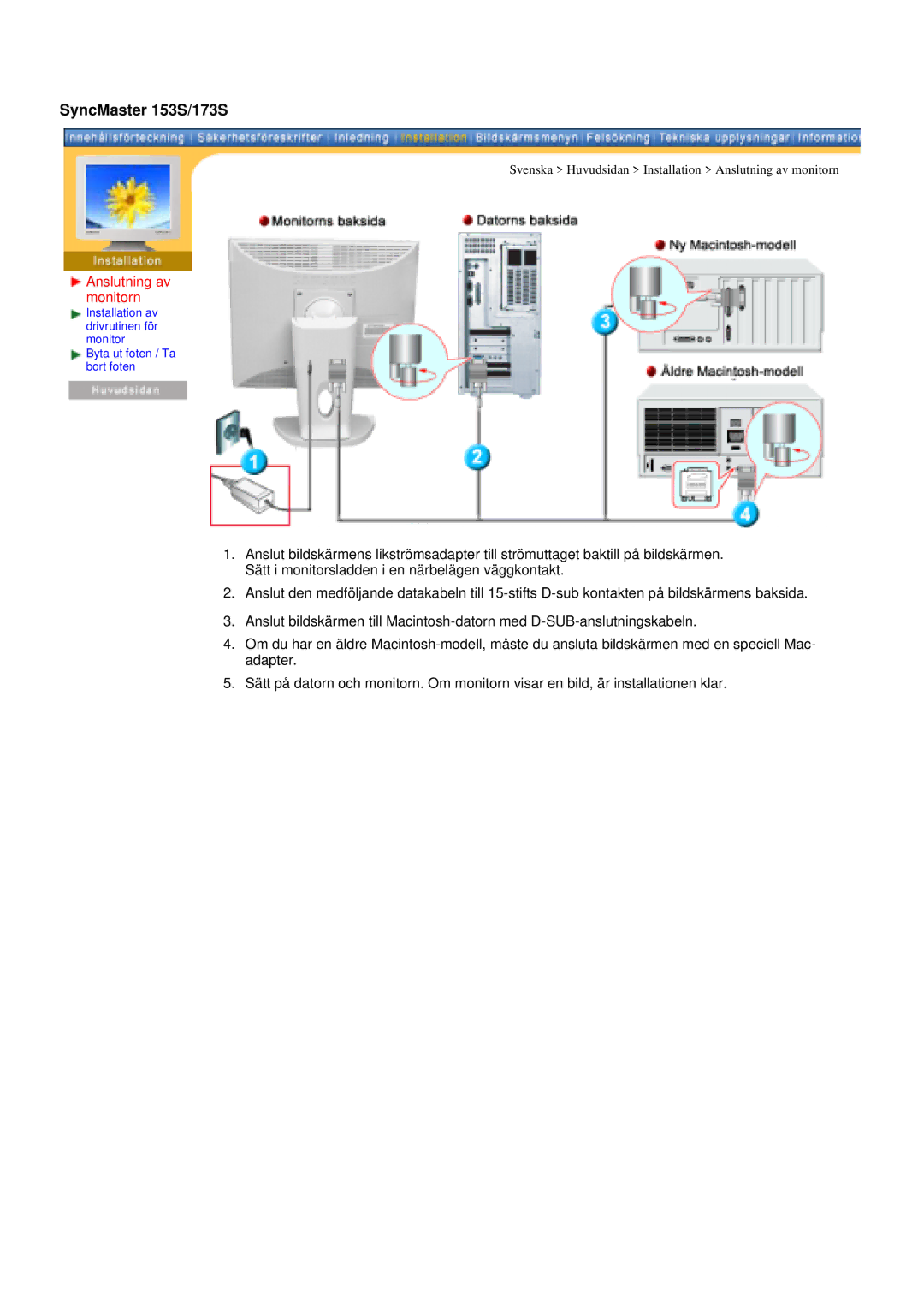 Samsung GY19VSSS/EDC, GY15VSSS/EDC, GY15CSSS/EDC, GY17CSSS/EDC manual SyncMaster 153S/173S 