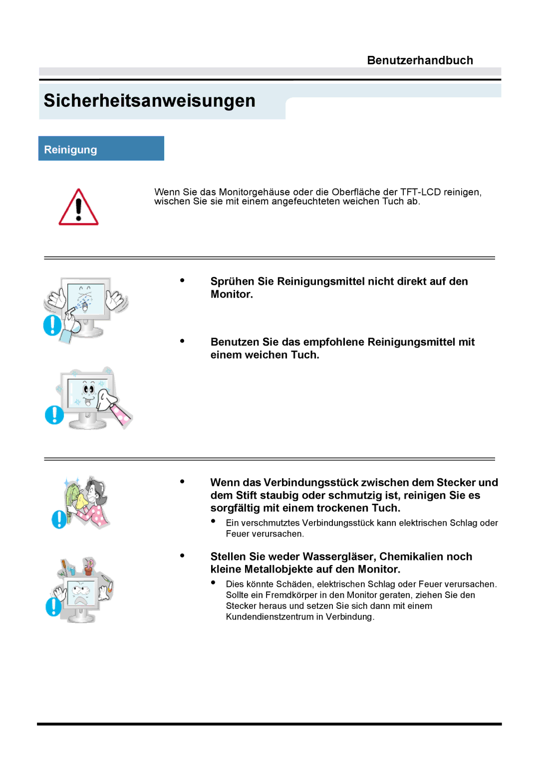 Samsung GY17VTSN/EDC, GY15VTSN/EDC, GY17CTSN/EDC manual Reinigung 