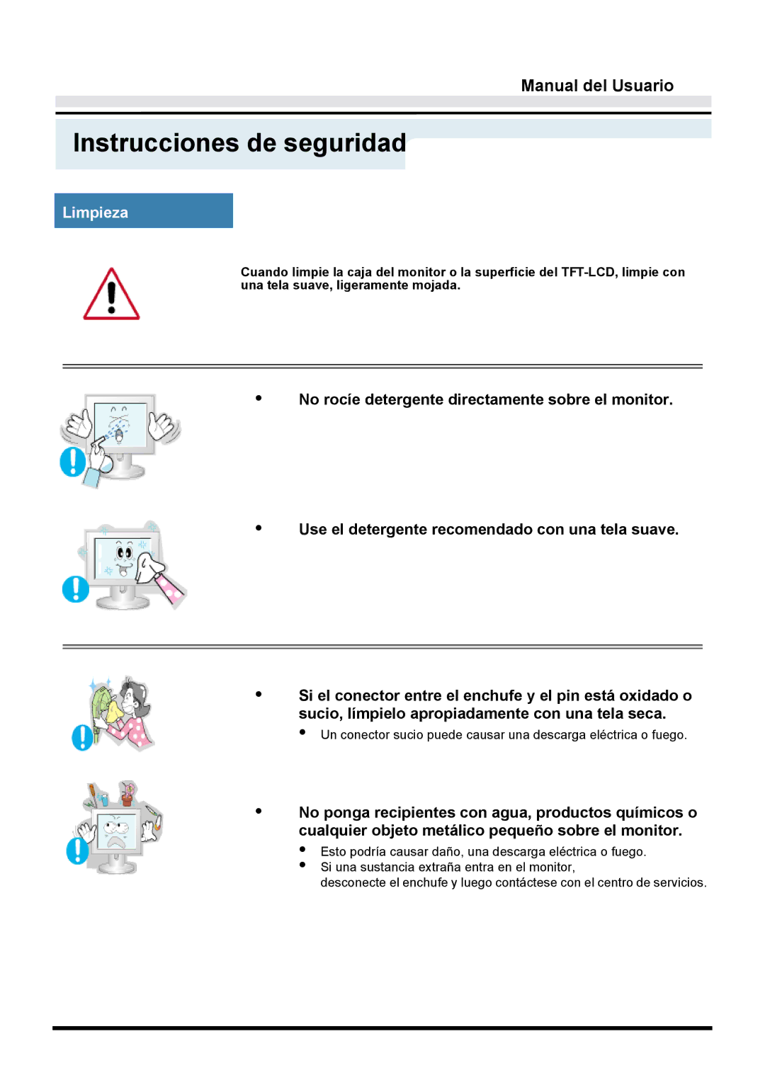 Samsung GY17VTSN/EDC, GY15VTSN/EDC, GY17CTSN/EDC manual Limpieza 