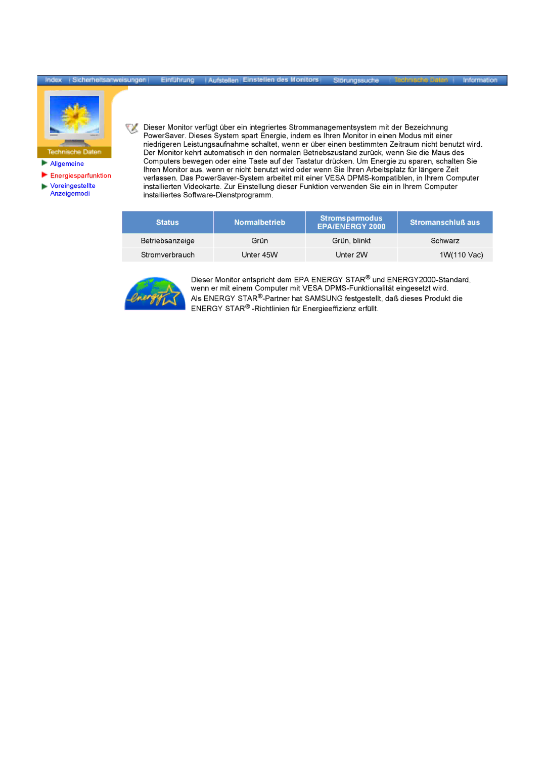 Samsung GY17HSSSC/EDC manual Epa/Energy 