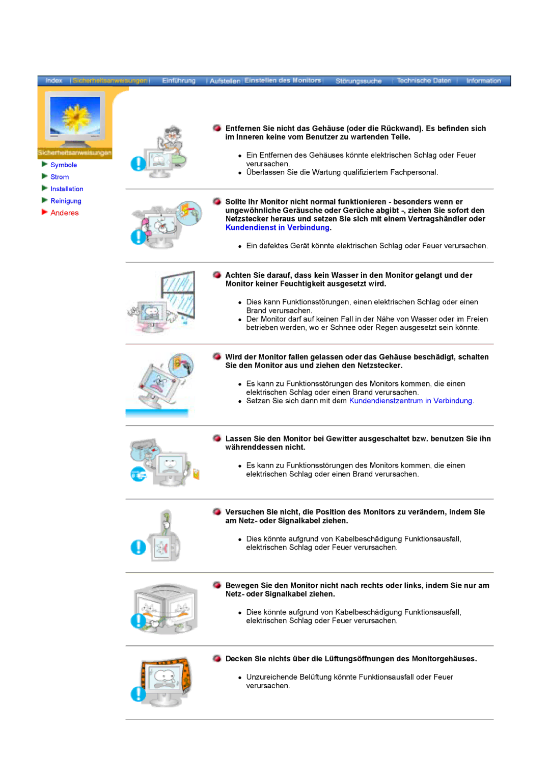 Samsung GY17HSSSC/EDC manual Anderes 