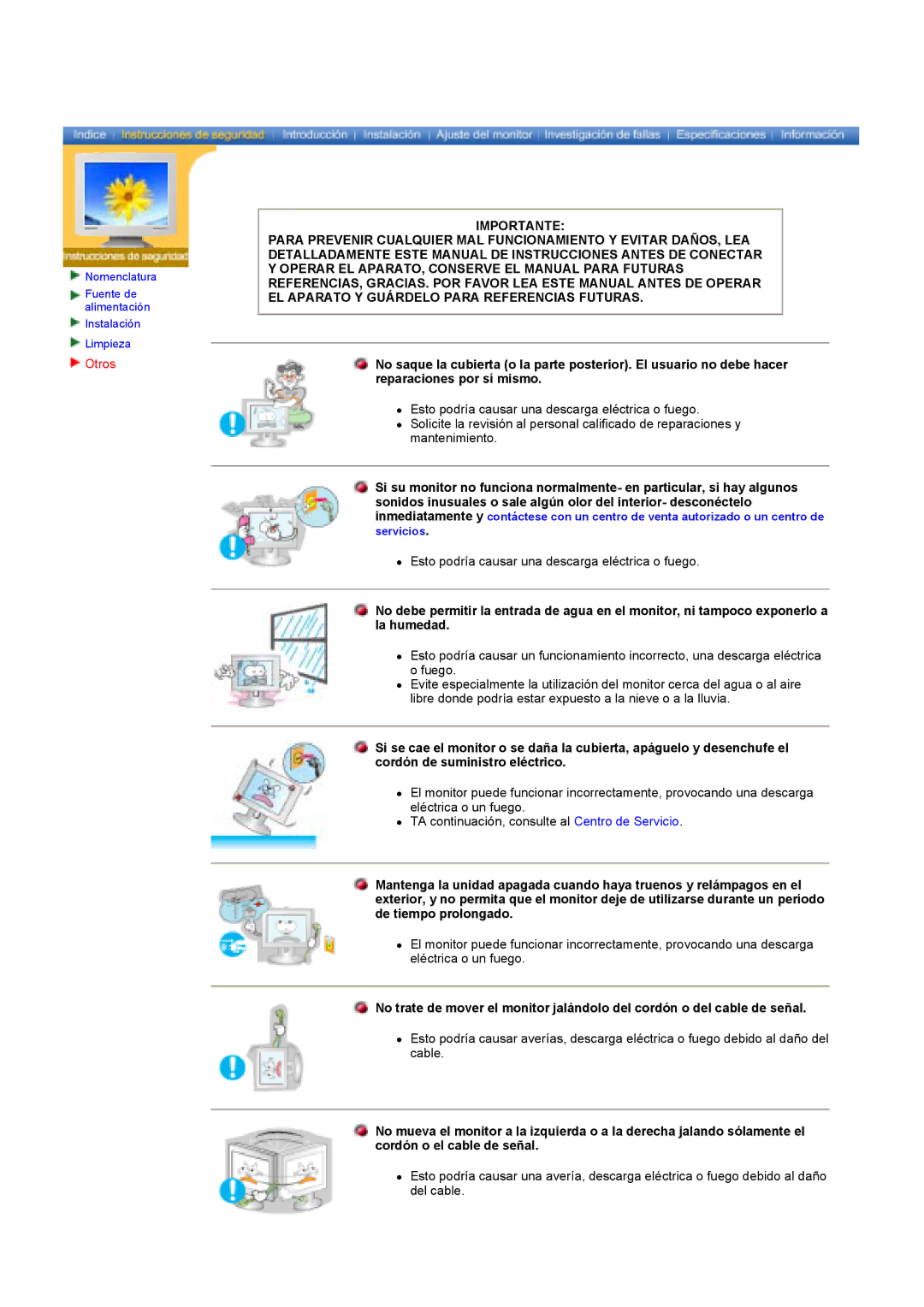 Samsung GY17HSSSC/EDC manual Otros 