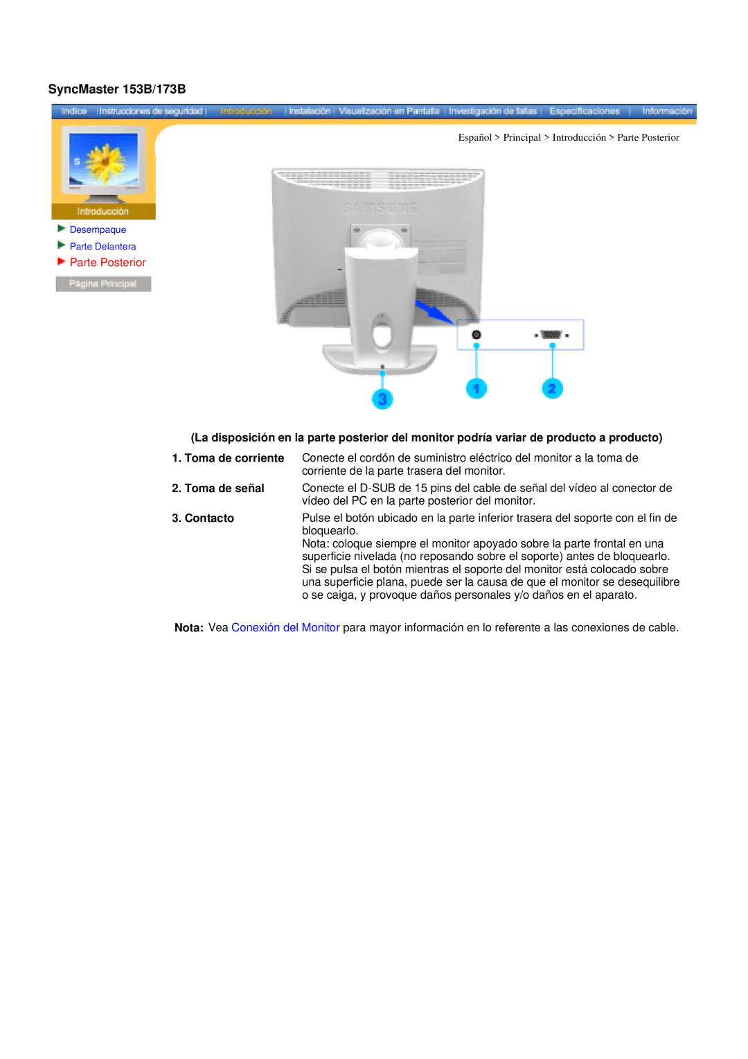 Samsung GY15CSSS/EDC, GY17MSHS/EDC, GY17LSHS/EDC, GY15VSSS/EDC, GY17VSSS/EDC, GY15VSSN/EDC, GY15MSHS/EDC SyncMaster 153B/173B 