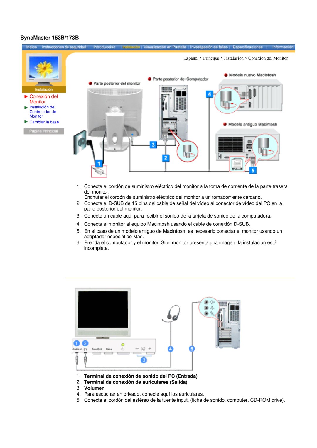 Samsung GY15MSHS/EDC, GY17MSHS/EDC, GY17LSHS/EDC, GY15VSSS/EDC, GY15CSSS/EDC, GY17VSSS/EDC, GY15VSSN/EDC SyncMaster 153B/173B 