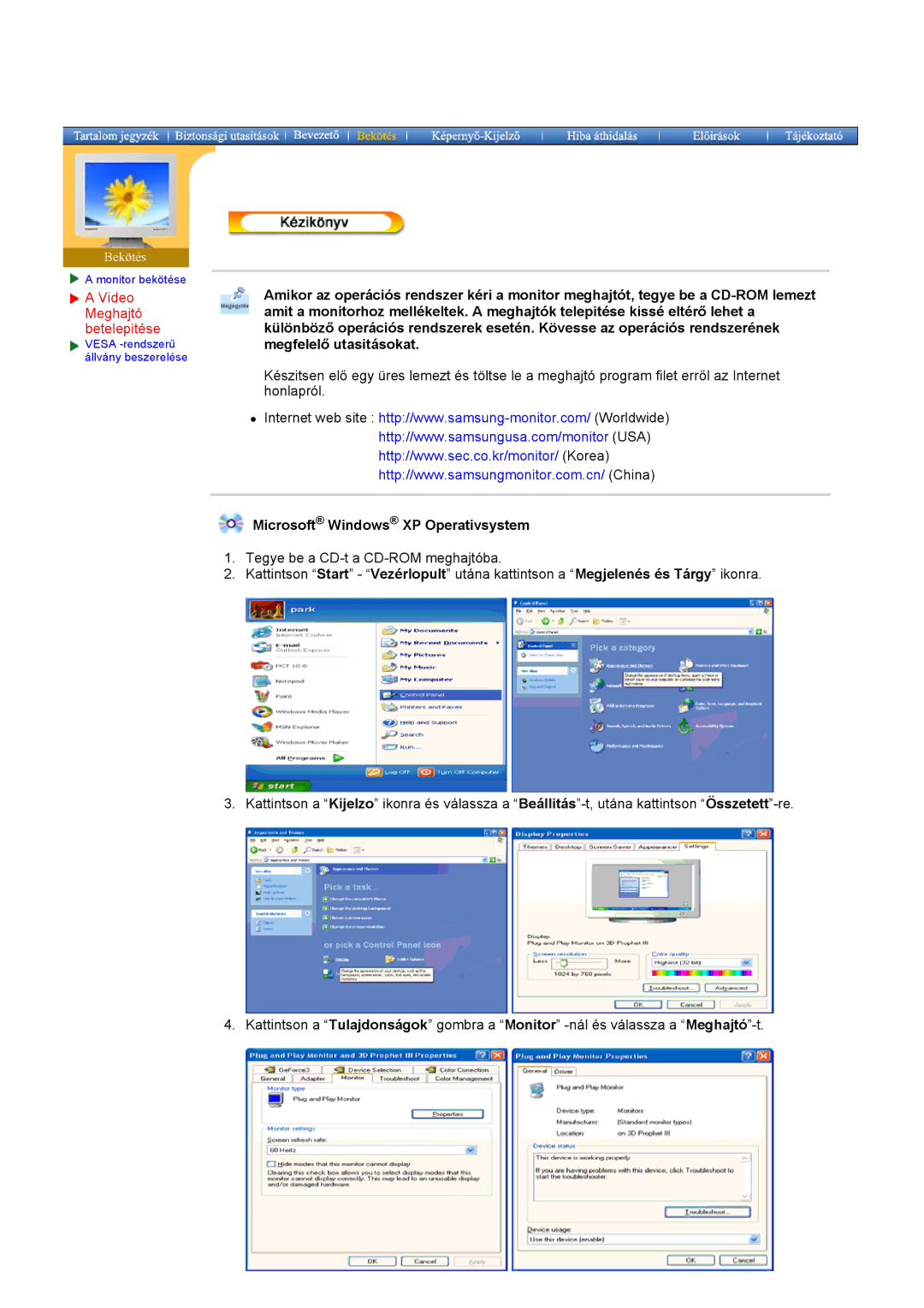 Samsung GY17MSGS, GY17MSHS/EDC, GY17LSHS/EDC, GY15VSSS/EDC, GY15CSSS/EDC, GY17VSSS/EDC Microsoft Windows XP Operativsystem 