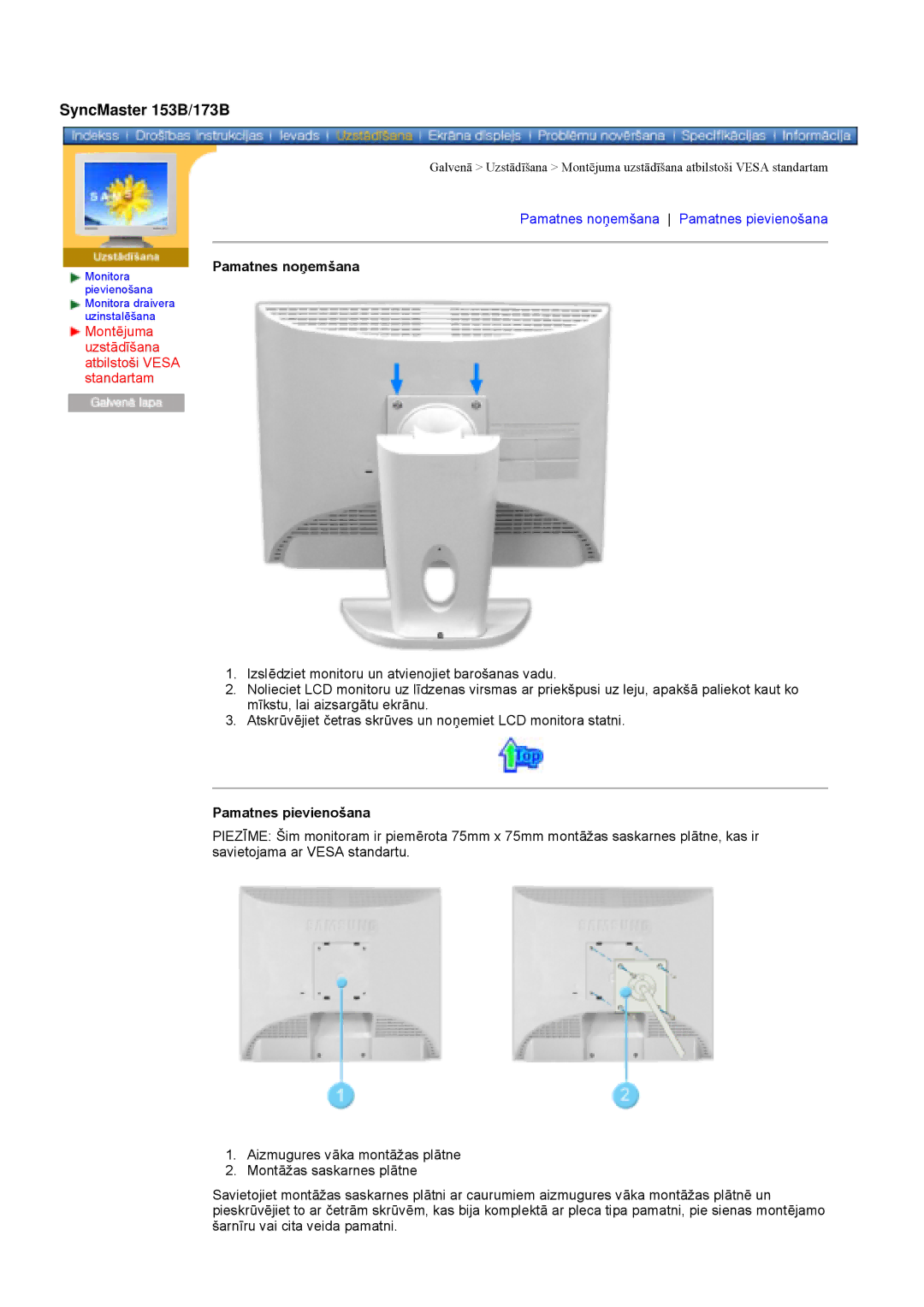 Samsung GY17VSSS/EDC manual SyncMaster 153B/173B 