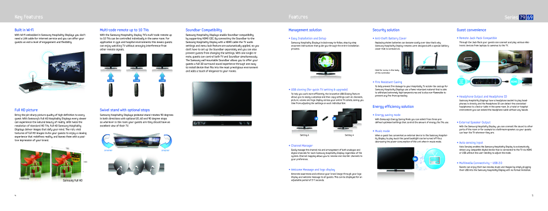 Samsung HA790, HA690 manual Features, Built in Wi-Fi 