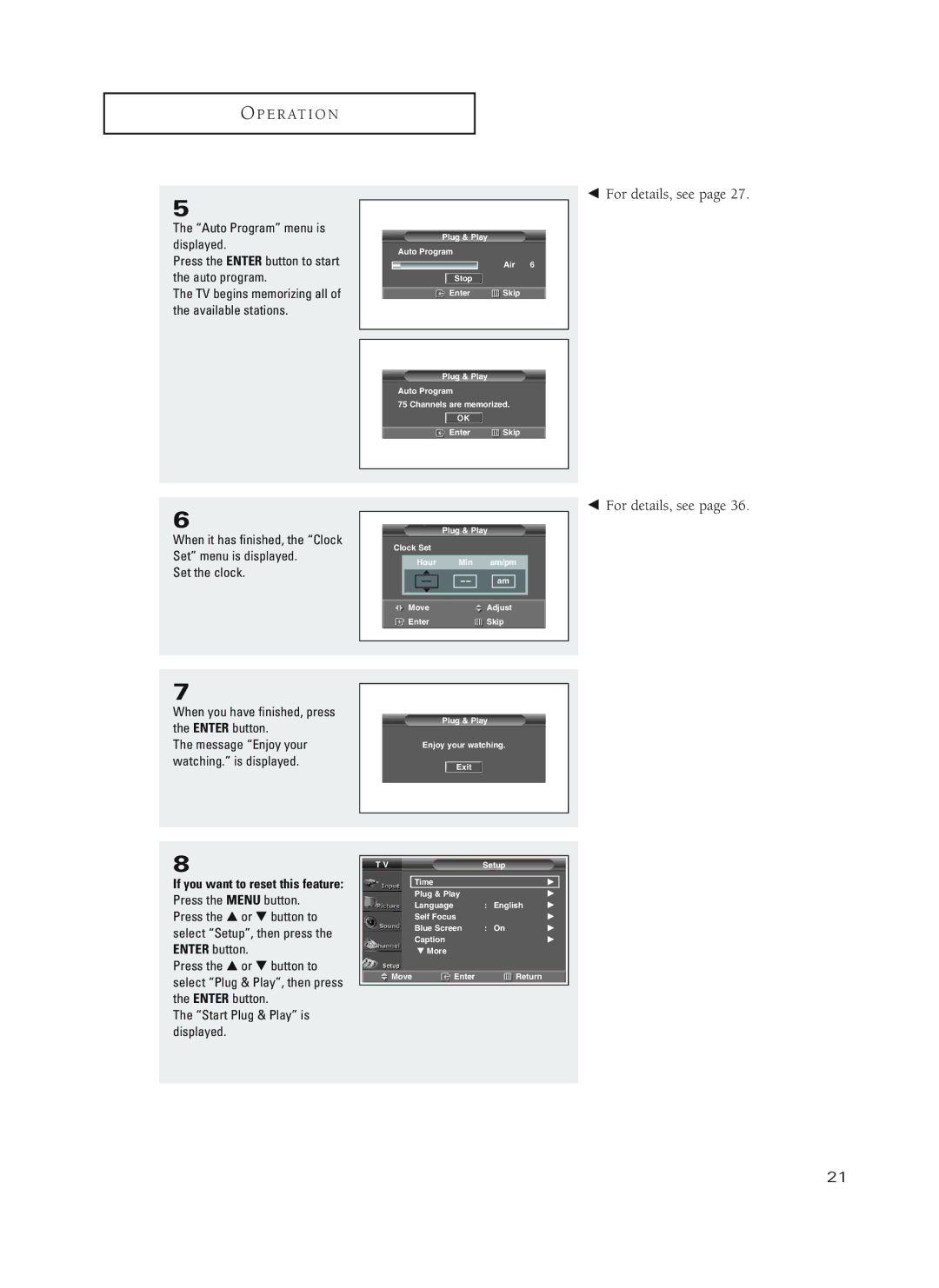 Samsung HC-P4252W, HC-P5252W, HC-P4752W manual For details, see 