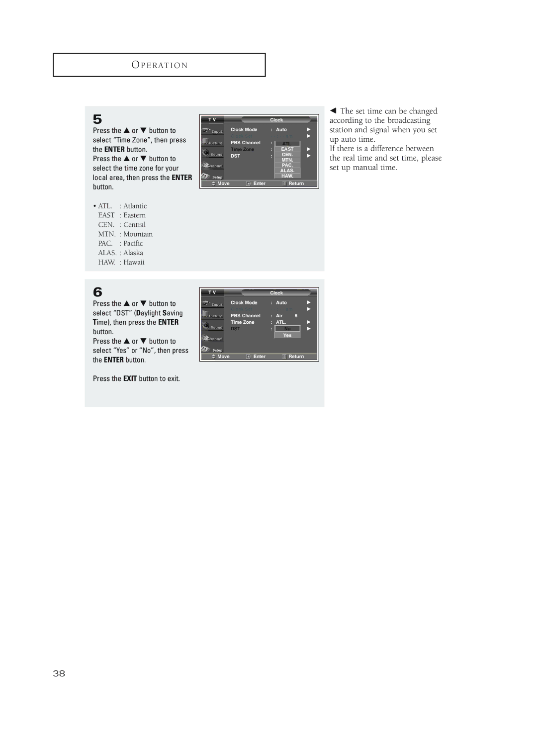 Samsung HC-P4752W, HC-P4252W, HC-P5252W manual Atleast DST 